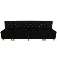 Juego Sillones de Espera Diseño Elegante Dorado