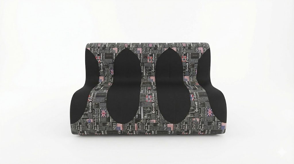 Sillon de Espera Comoda Elegante Negro -  Principal