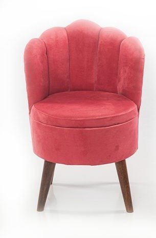 Puff Abanico Comodidad Con Respaldo Rosa