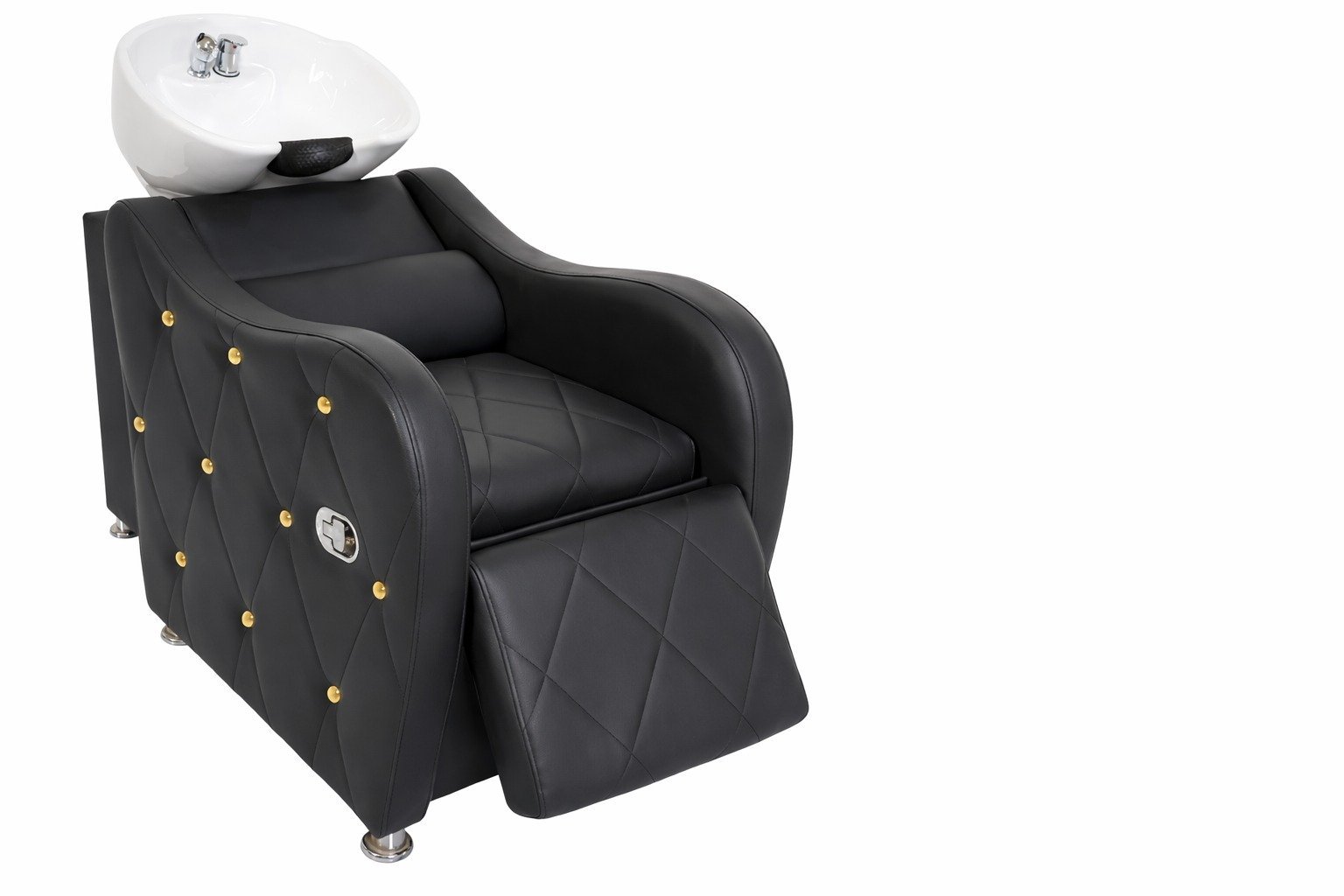 Lavacabeza puntos dorados con loza