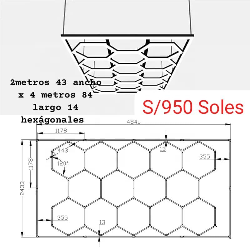 Luces Hexagonales Personalizable