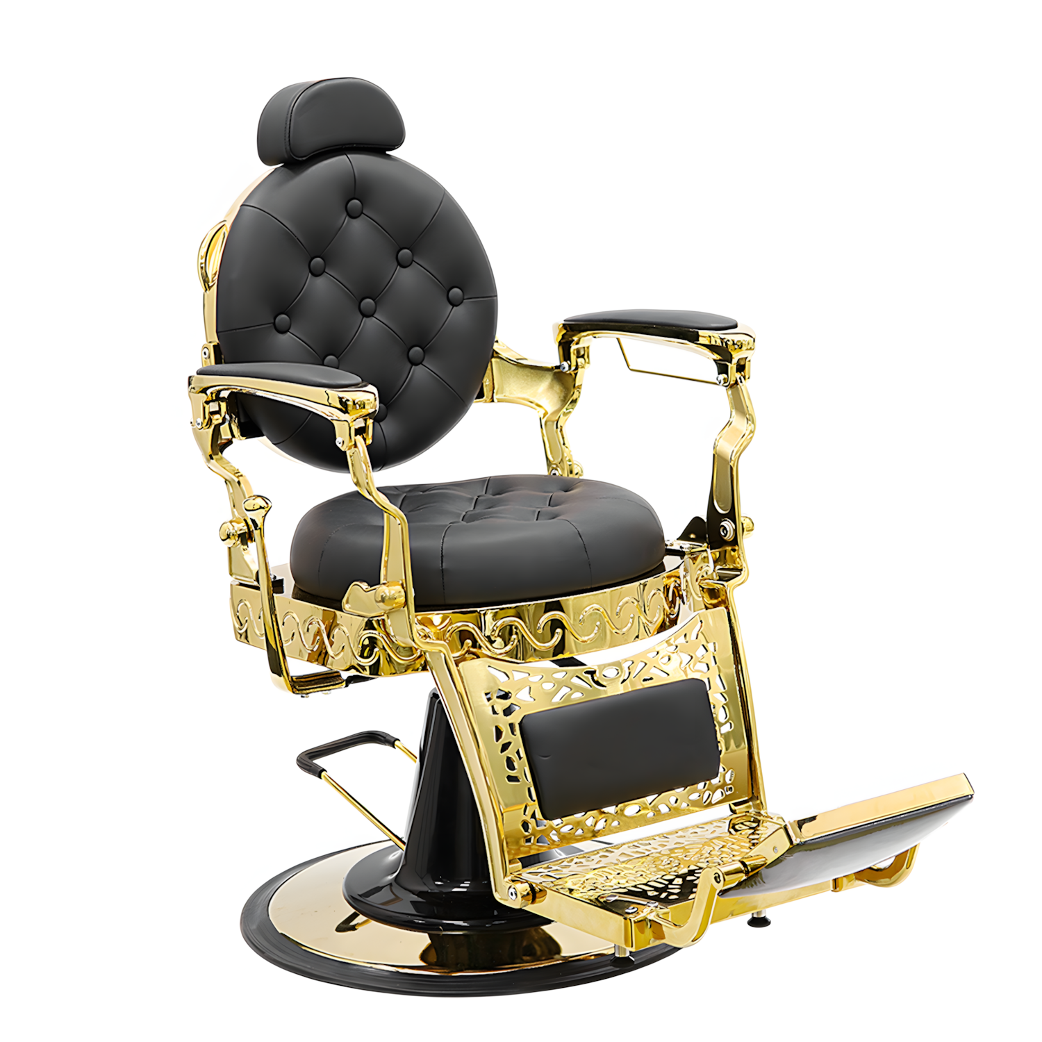 Sillon Barbero Gold Estilo Moderno Pro Hero Golden