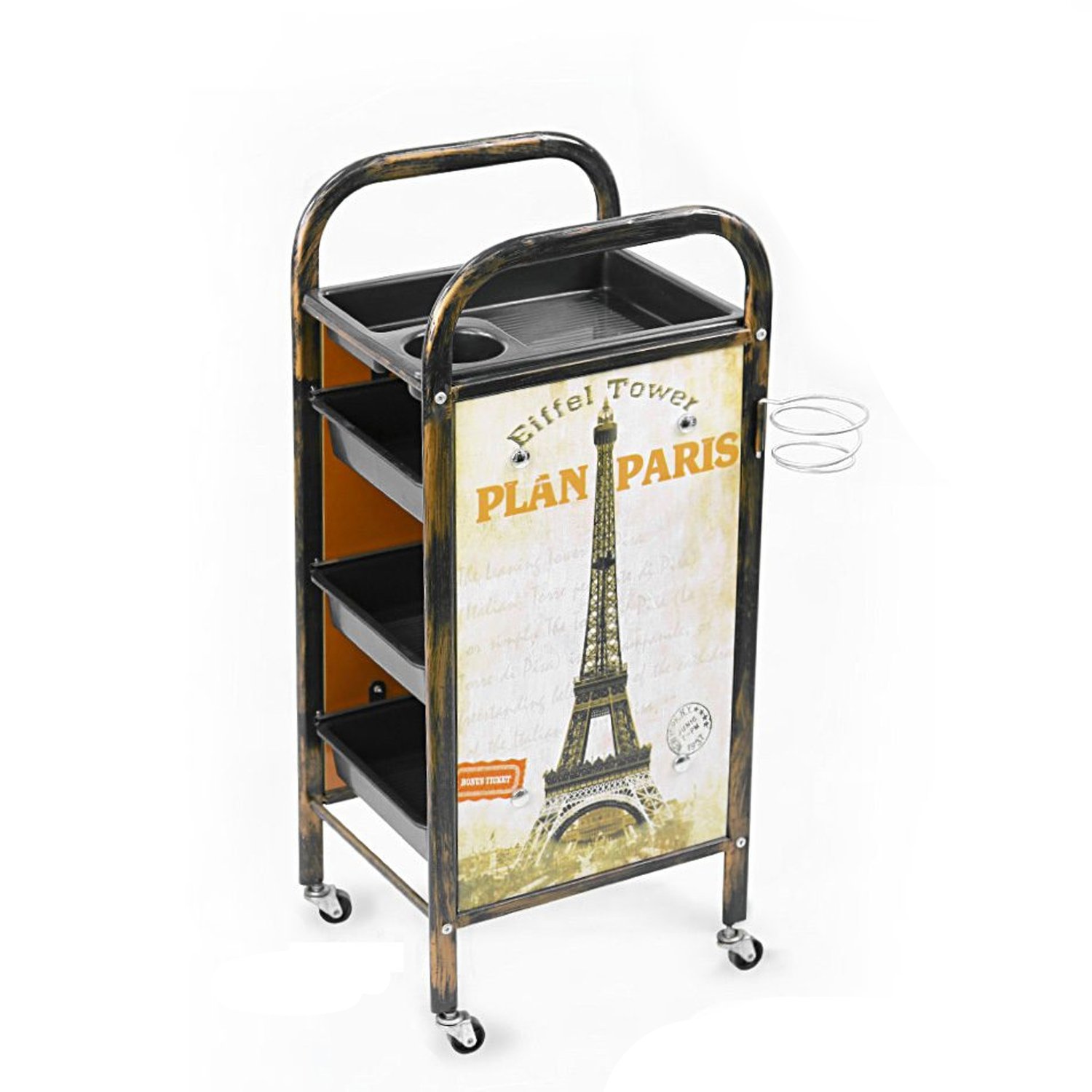 Carrito Auxiliar Con Diseño Compacto