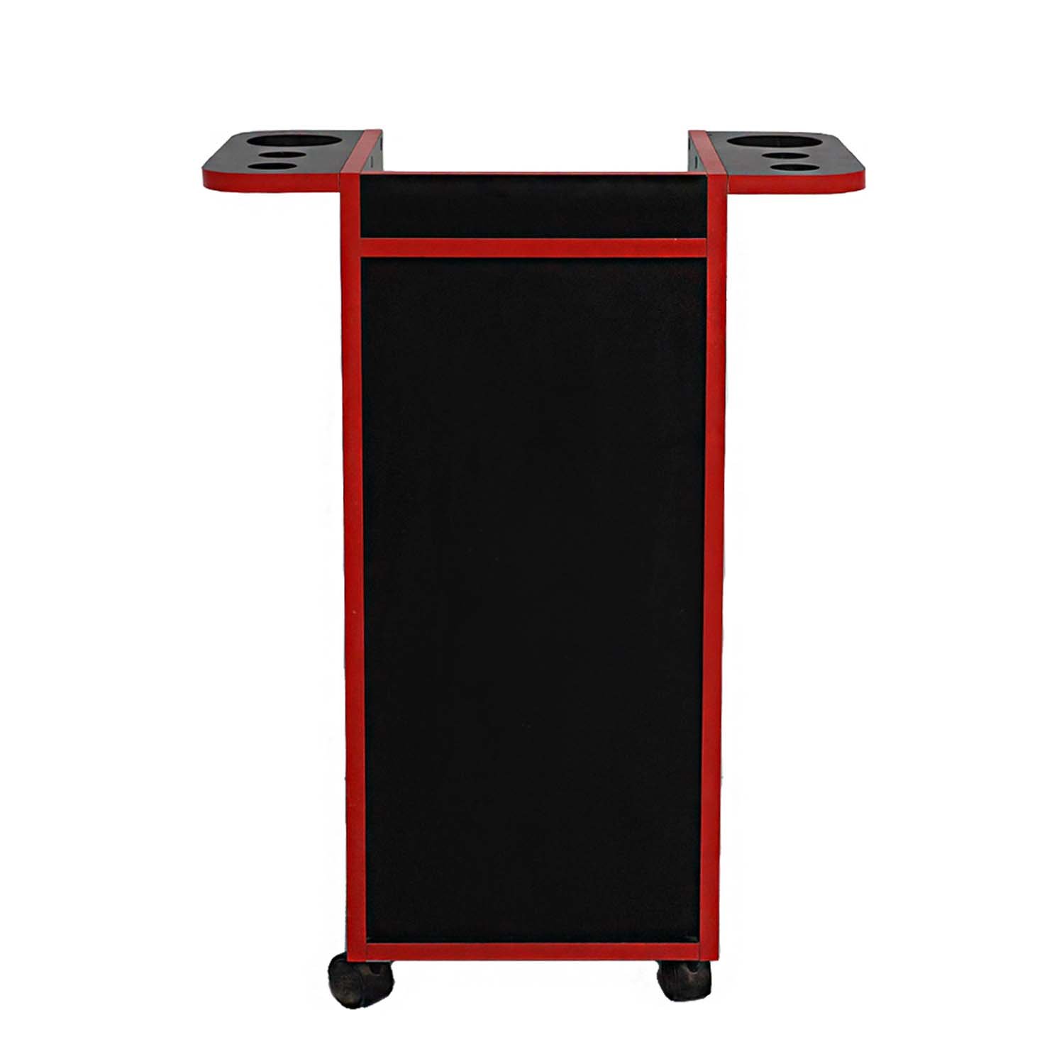 Carrito Auxiliar con Cajones y Puerta BLACK RED 3