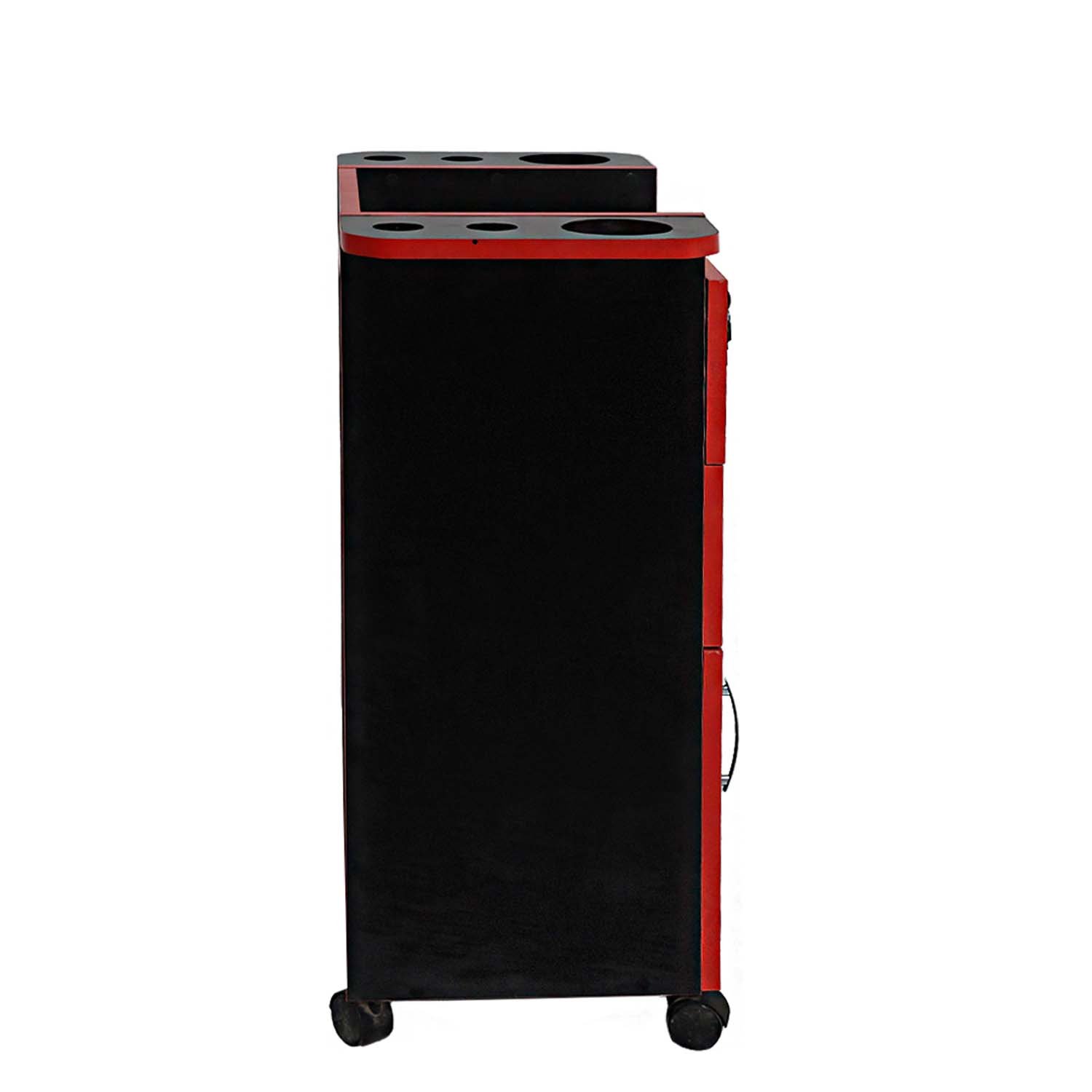 Carrito Auxiliar con Cajones y Puerta BLACK RED 4