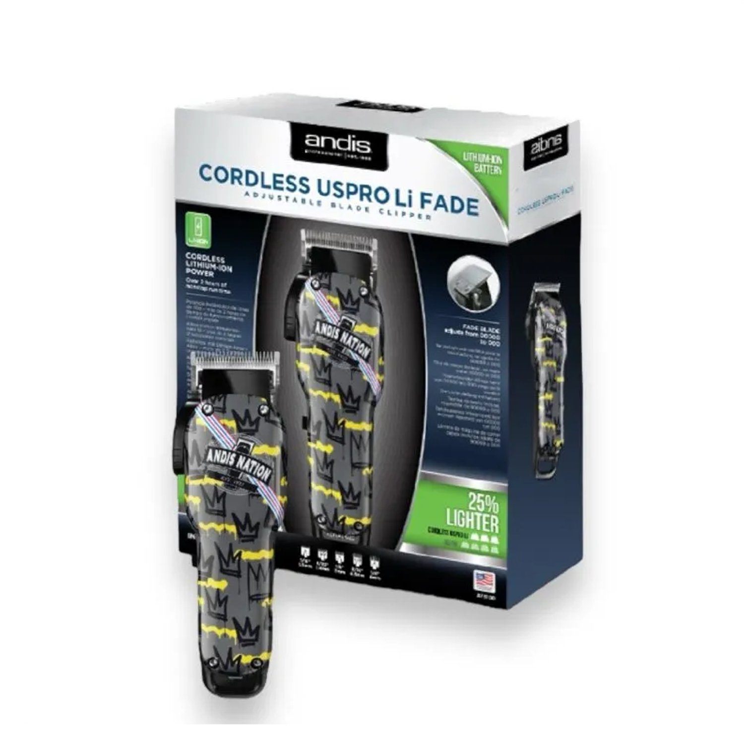 Maquina Clipper USPro Li Nation Fade Andis