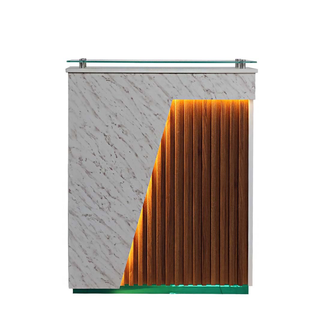 Counter de Recepción White Brown. 5