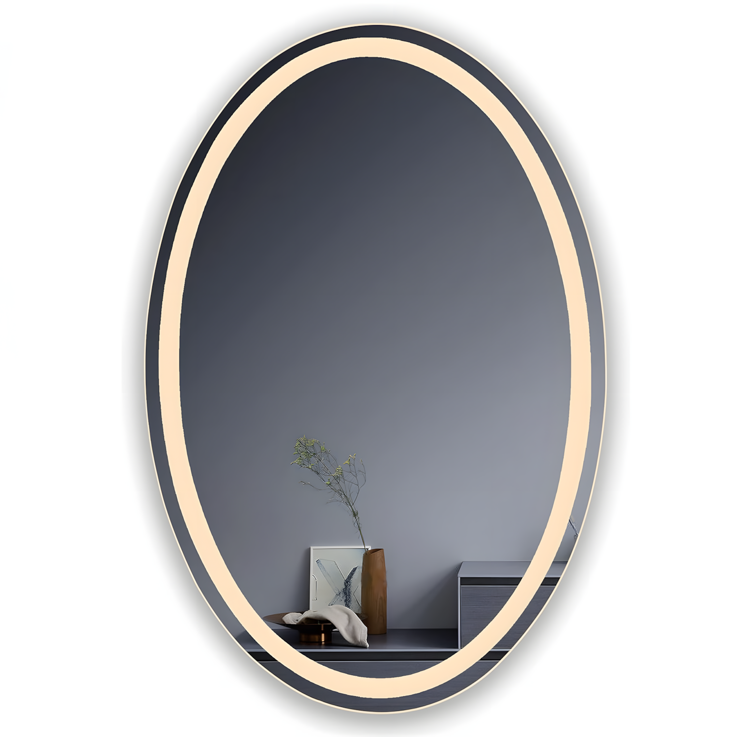 Espejo LED Ovalado con Luz Suave Única Faye