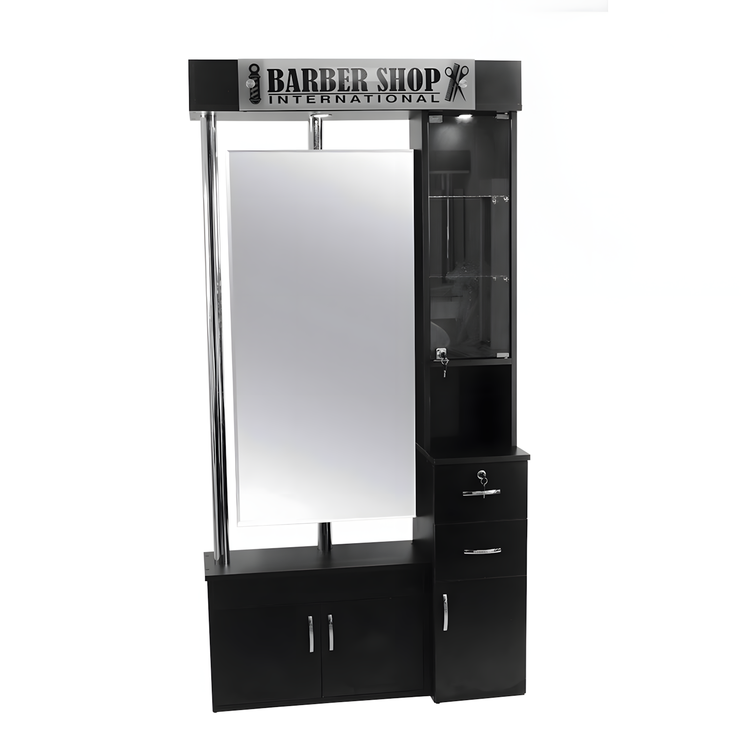 Estación con Espejo Profesional Cian