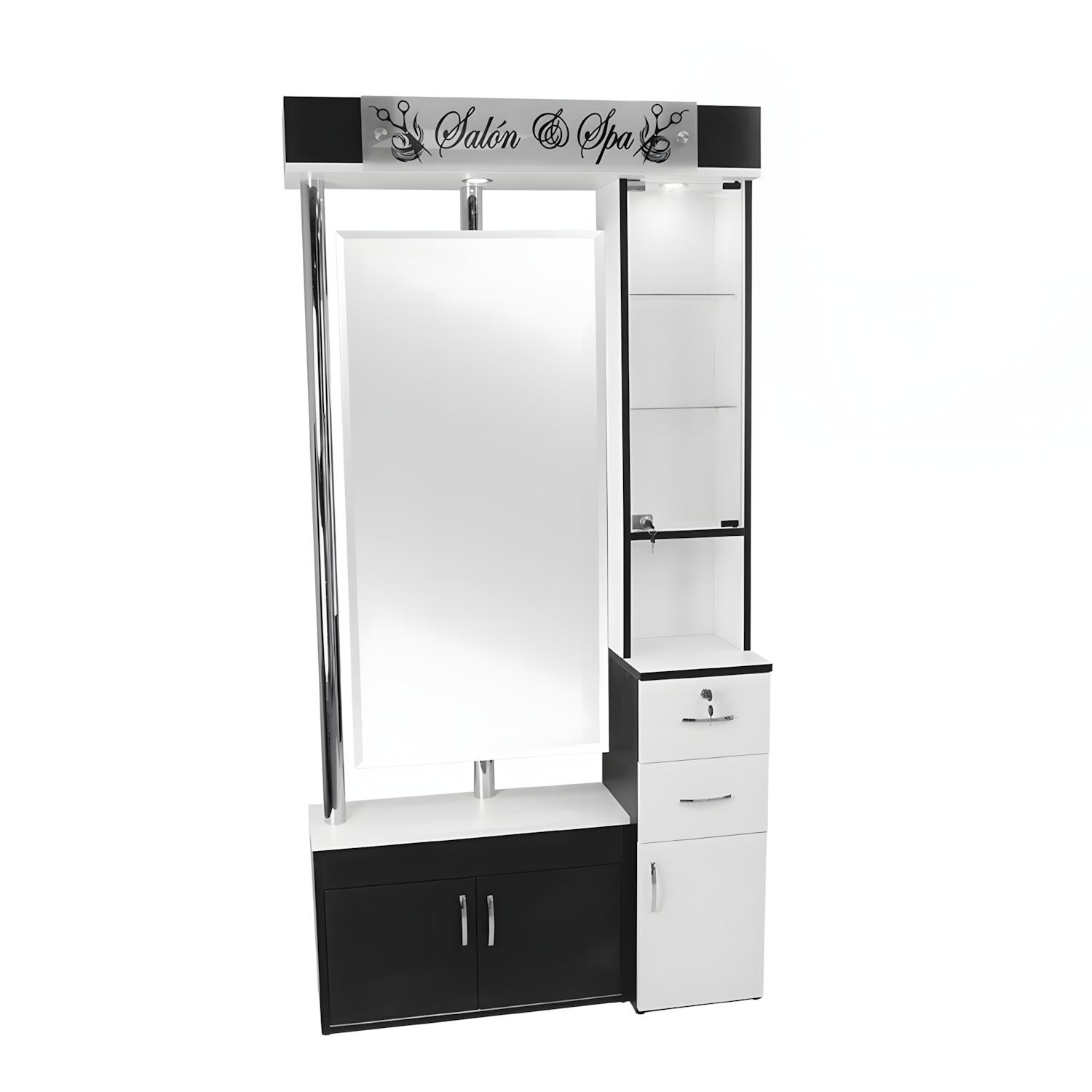 Estación con Espejo Led Profesional Unax