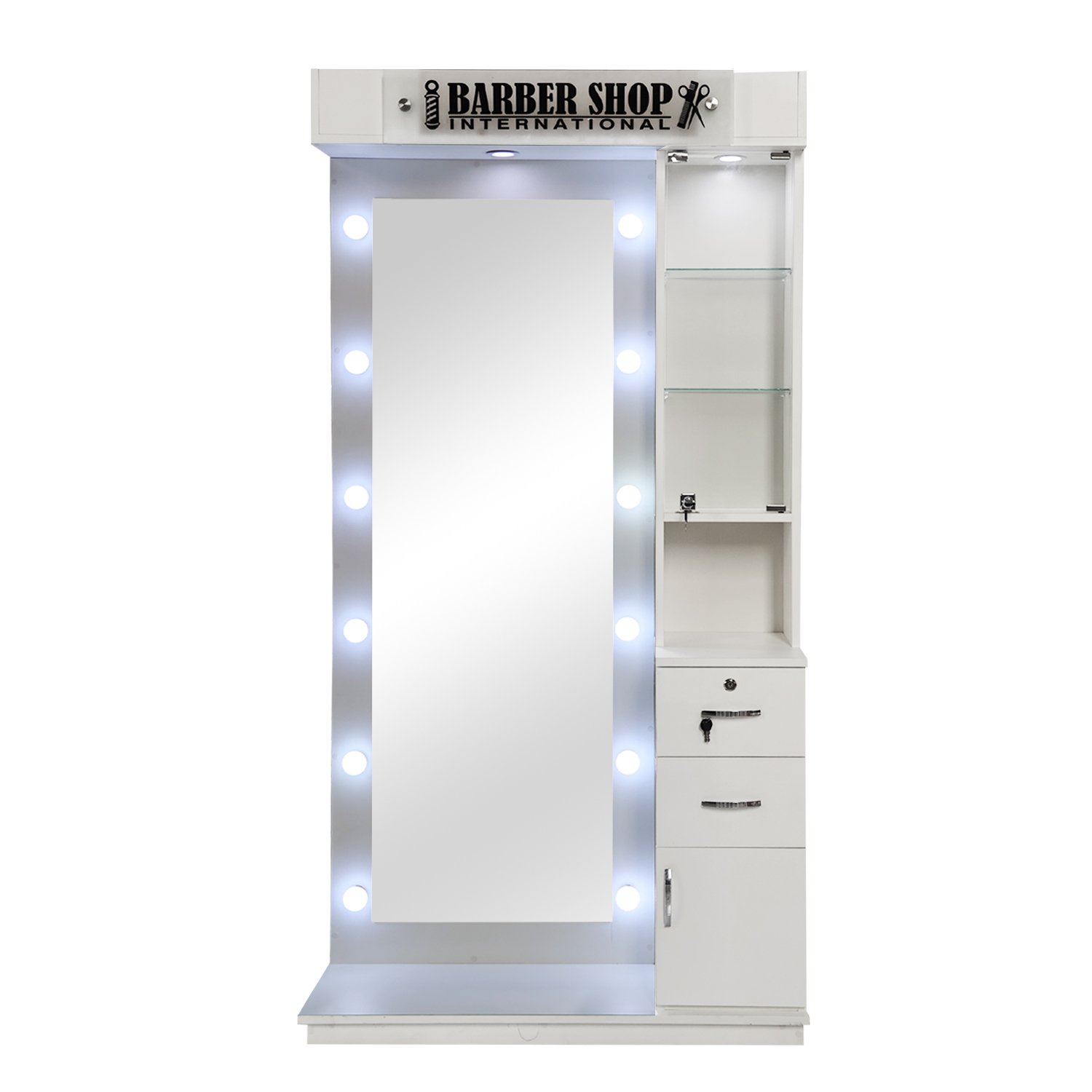 Estación con Espejo LED Estilo Urbano Mirel (Blanco) 2