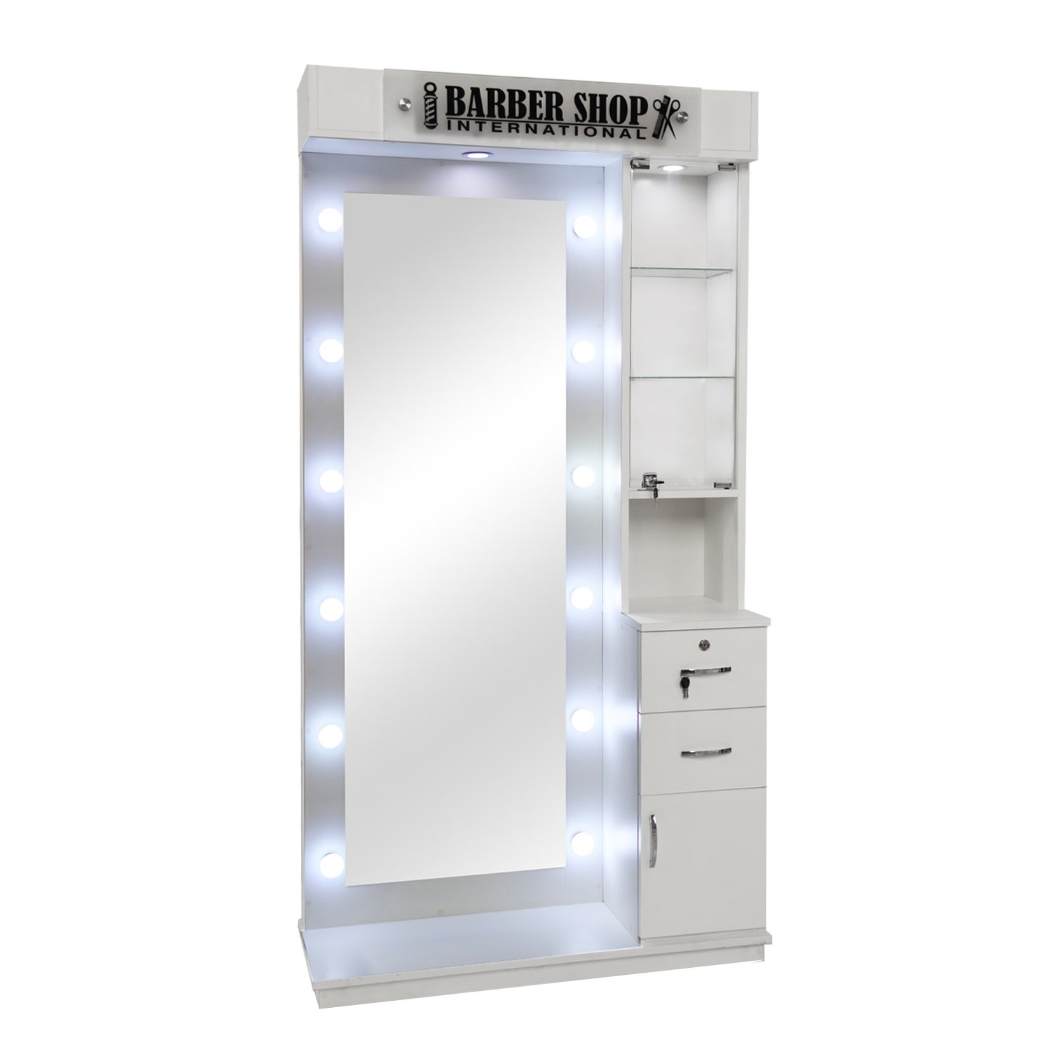 Estación con Espejo LED Estilo Urbano Mirel (Blanco)