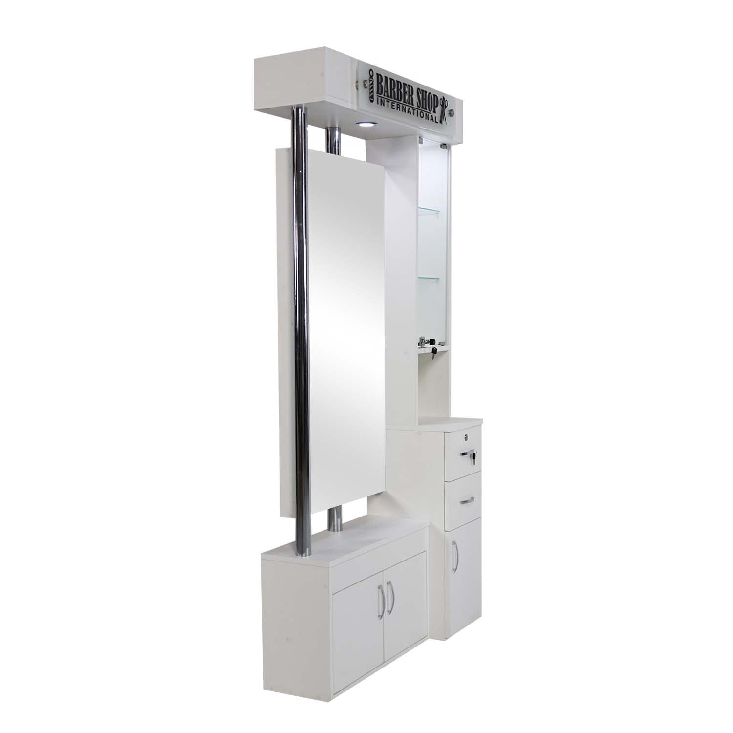 Estación con Espejo LED Profesional Axton (Blanco) 3