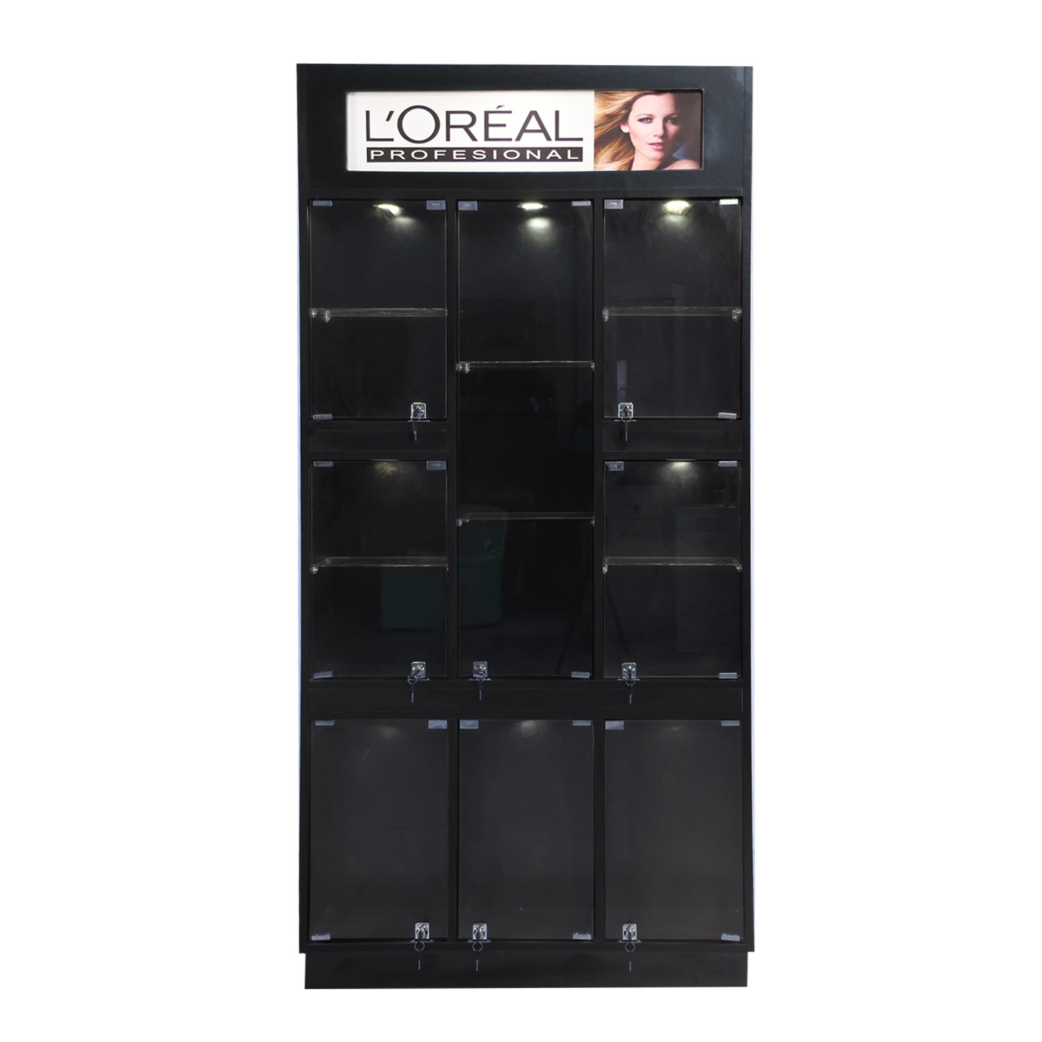 Exhibidor Vitrina Funcional Total Pro Noxar (Negro) 3