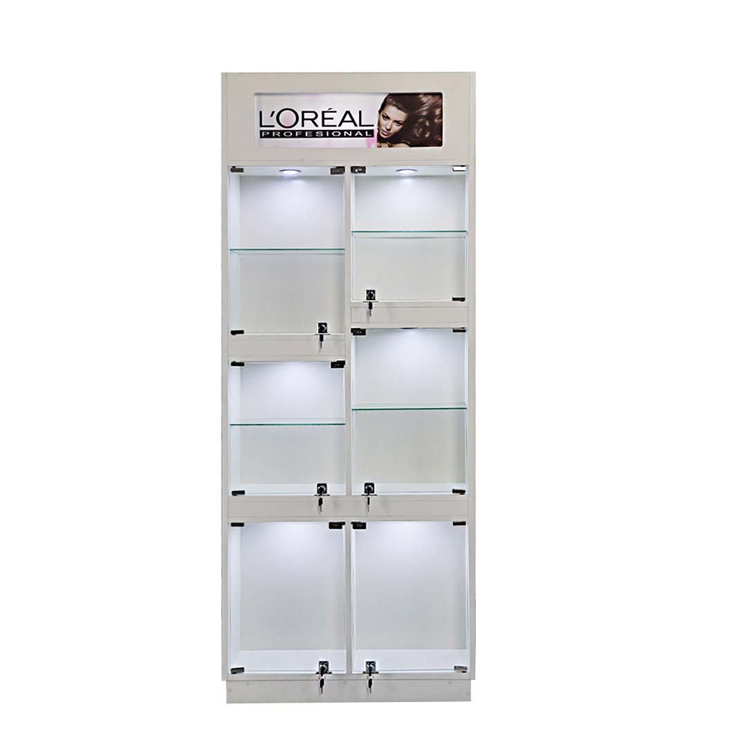Exhibidor Vitrina Estilo Blanco Pro Narel 2