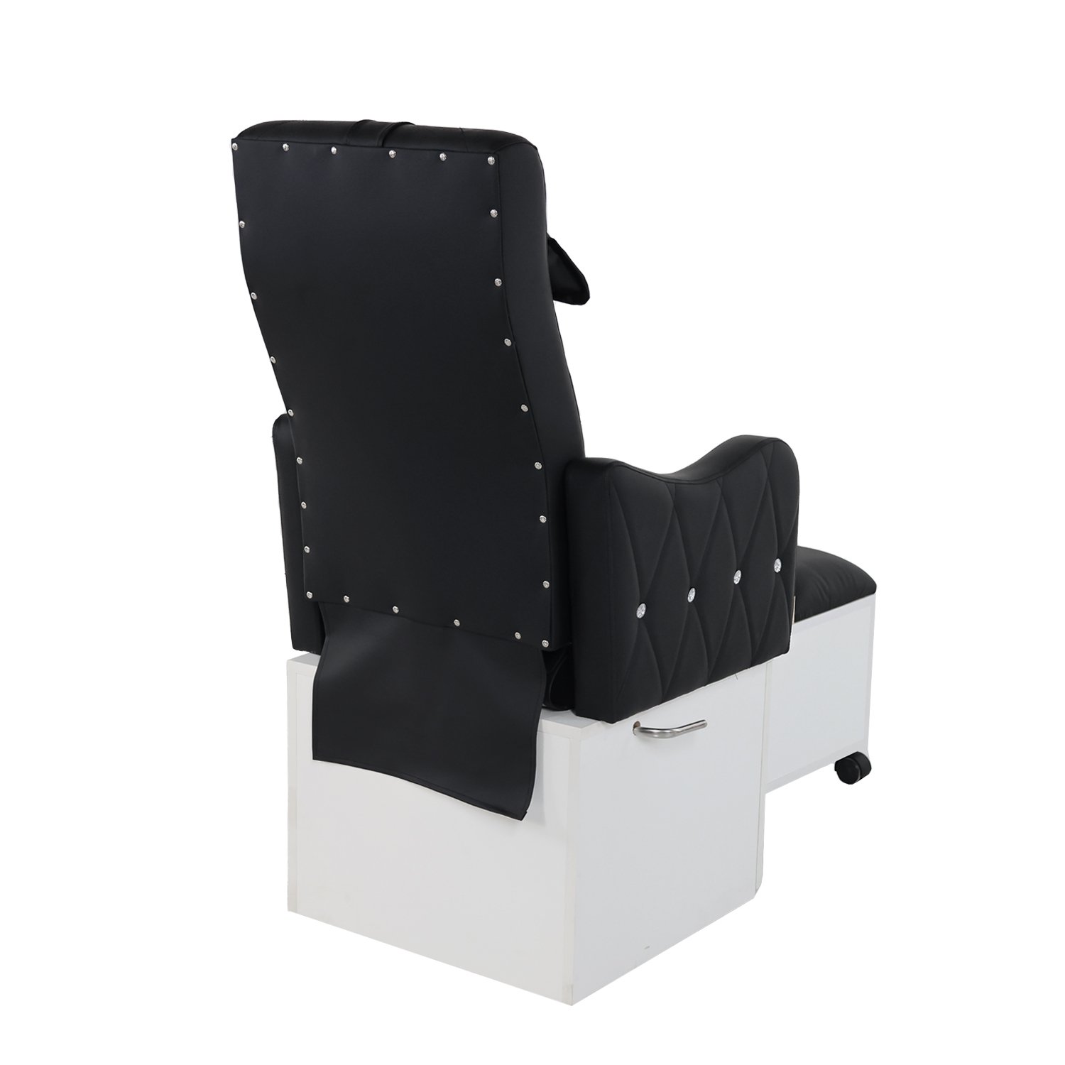 Juego Sillón de Pedicure Confort & Estilo Velora (Negro con base Blanco) 3