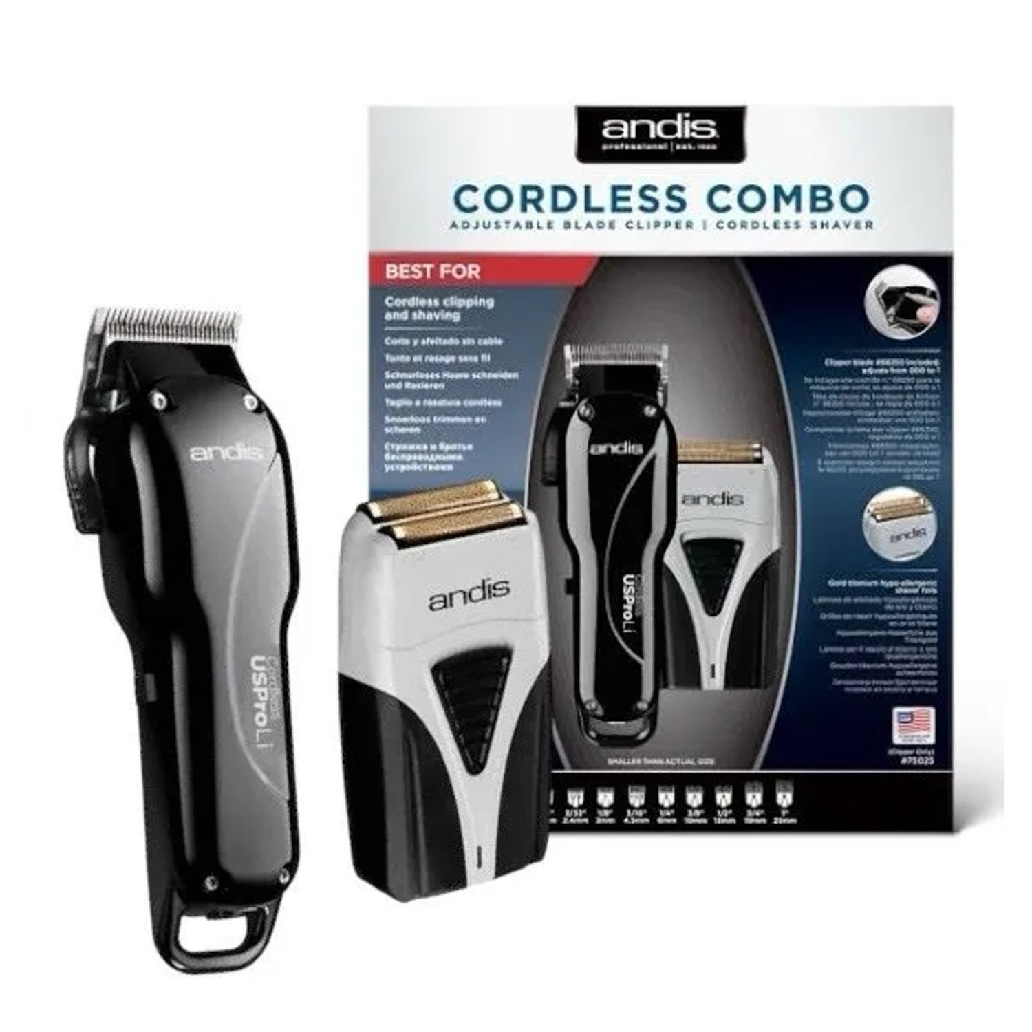 Kit Maquina Cordless Duo Profesional Andis