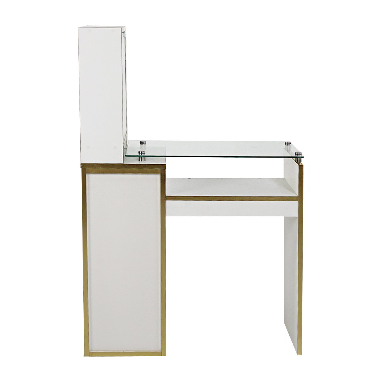 Mesa Manicure Compacto y Elegante Aurelia (Dorado) 4