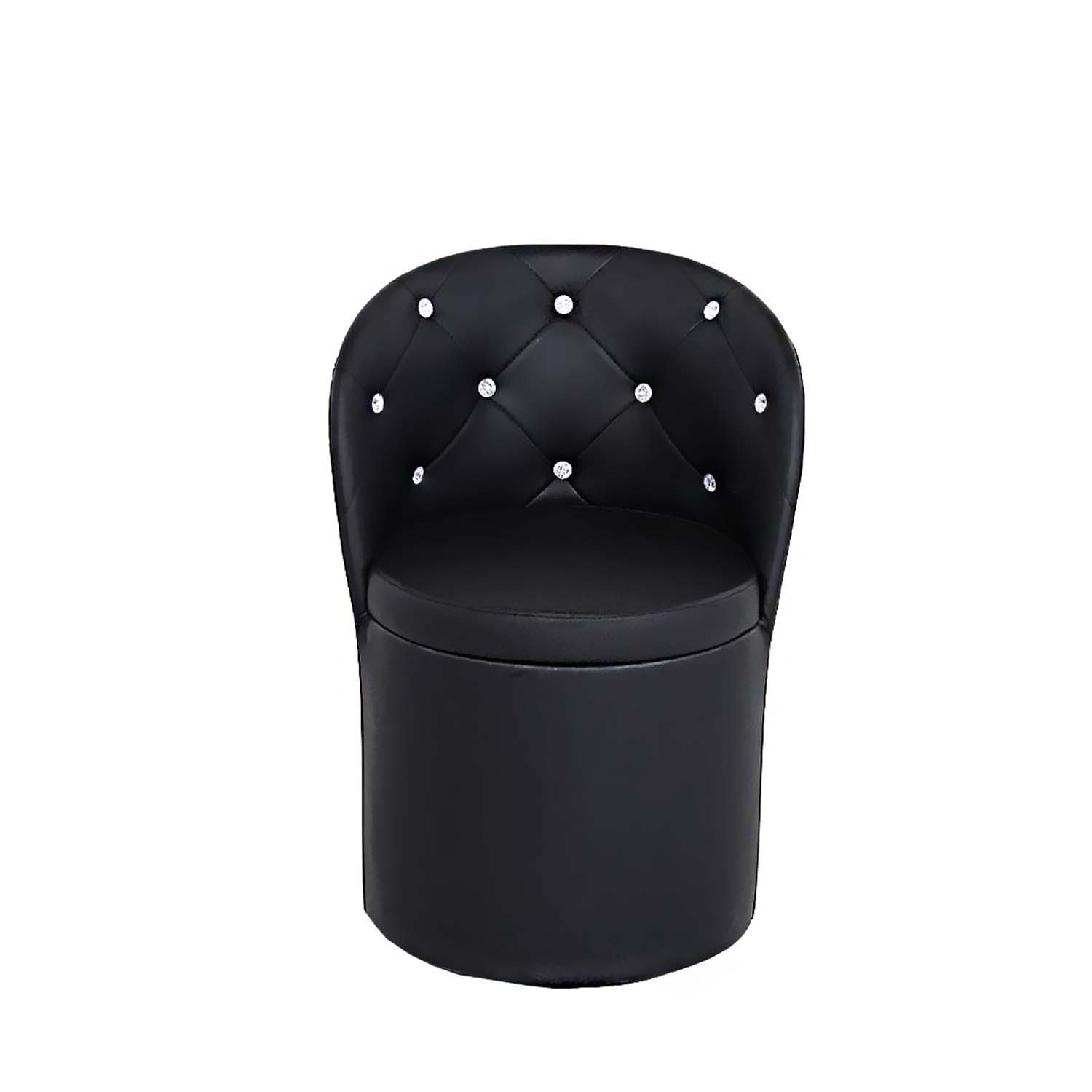 Puff con Respaldo Glam Nocta (Negro) 2