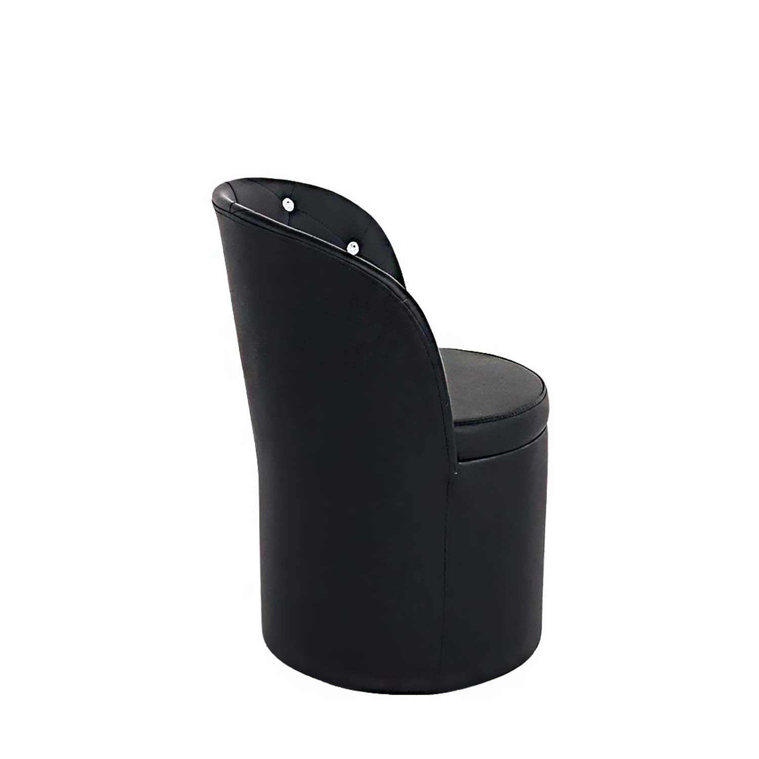 Puff con Respaldo Glam Nocta (Negro) 3