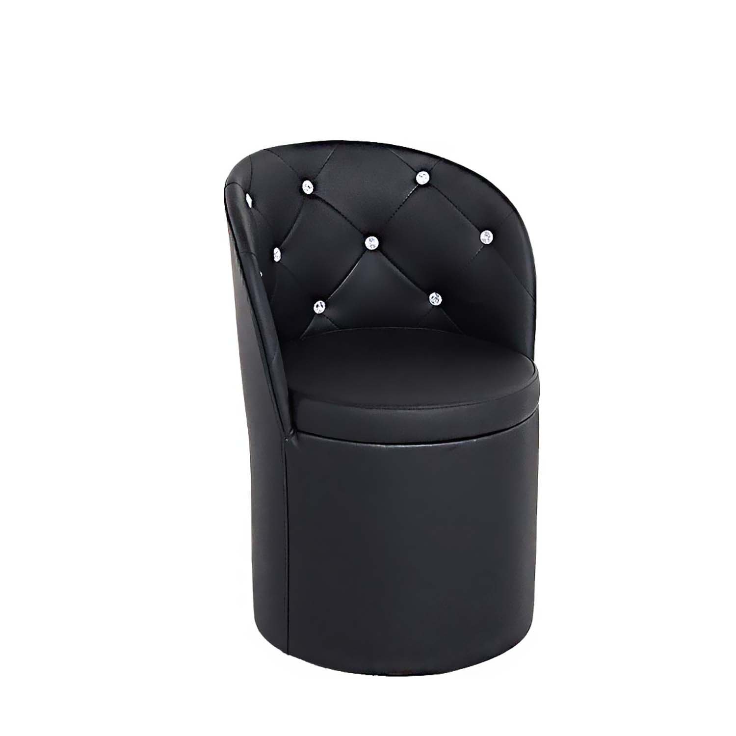 Puff con Respaldo Glam Nocta (Negro)