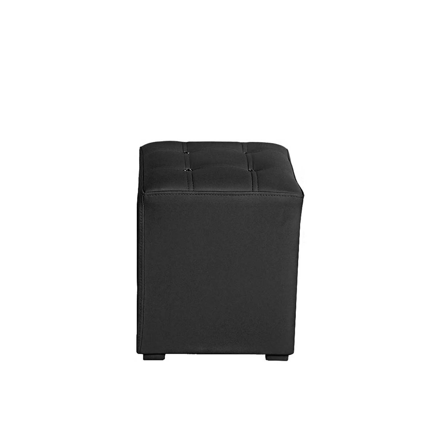 Puff Cubo Moderno Brik (Negro) 2