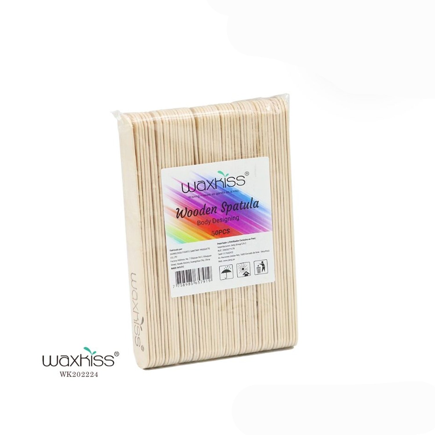 Waxkiss Wooden Spatula Precision Total