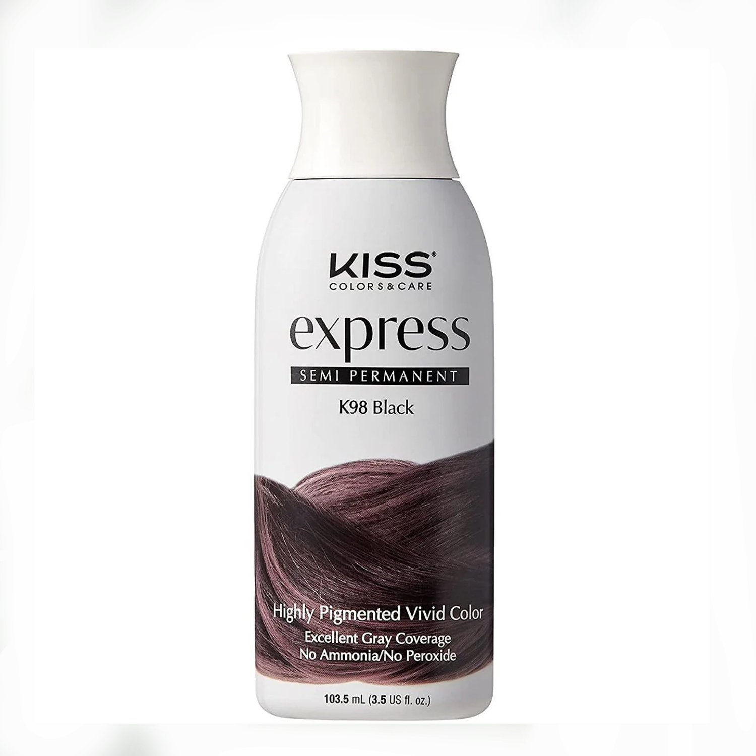 Tinte Semi Permanente Negro K98 Kiss Color & Care Express