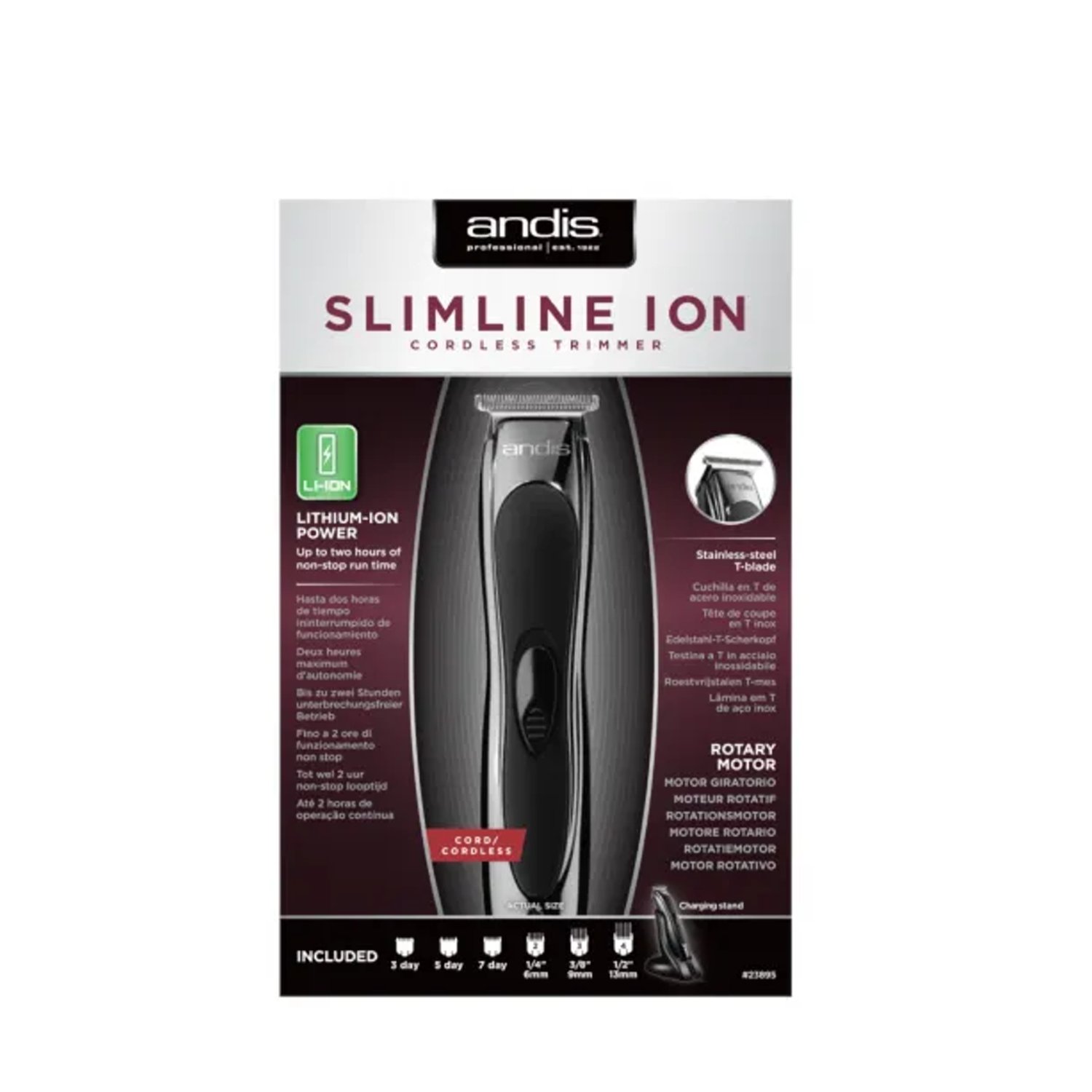 Maquina Trimmer BTF3 Cordless Compacto Andis 3
