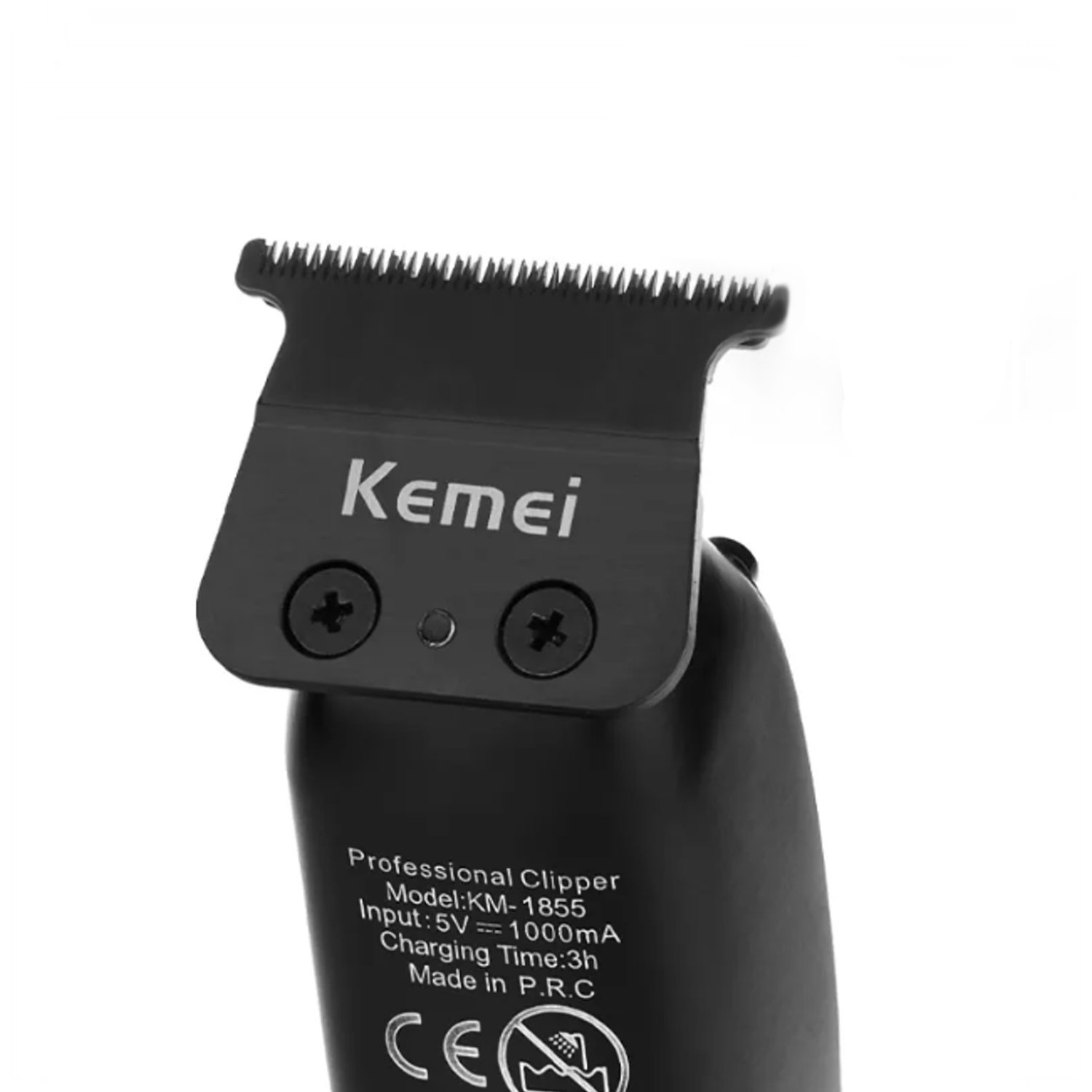 Trimmer Kemei T-Line Black LED 3