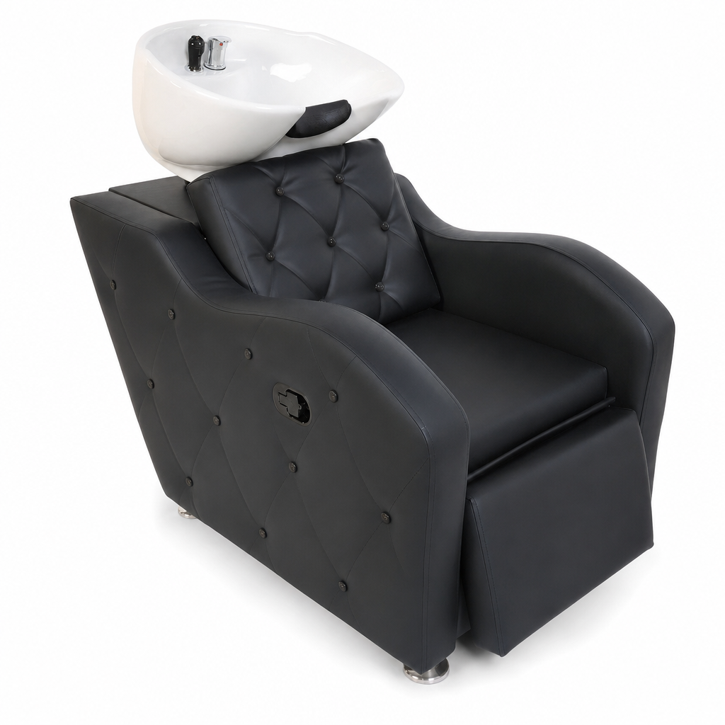 Lavacabeza Ergonómico Estilo Comodo BLACK JINA CON LOZA