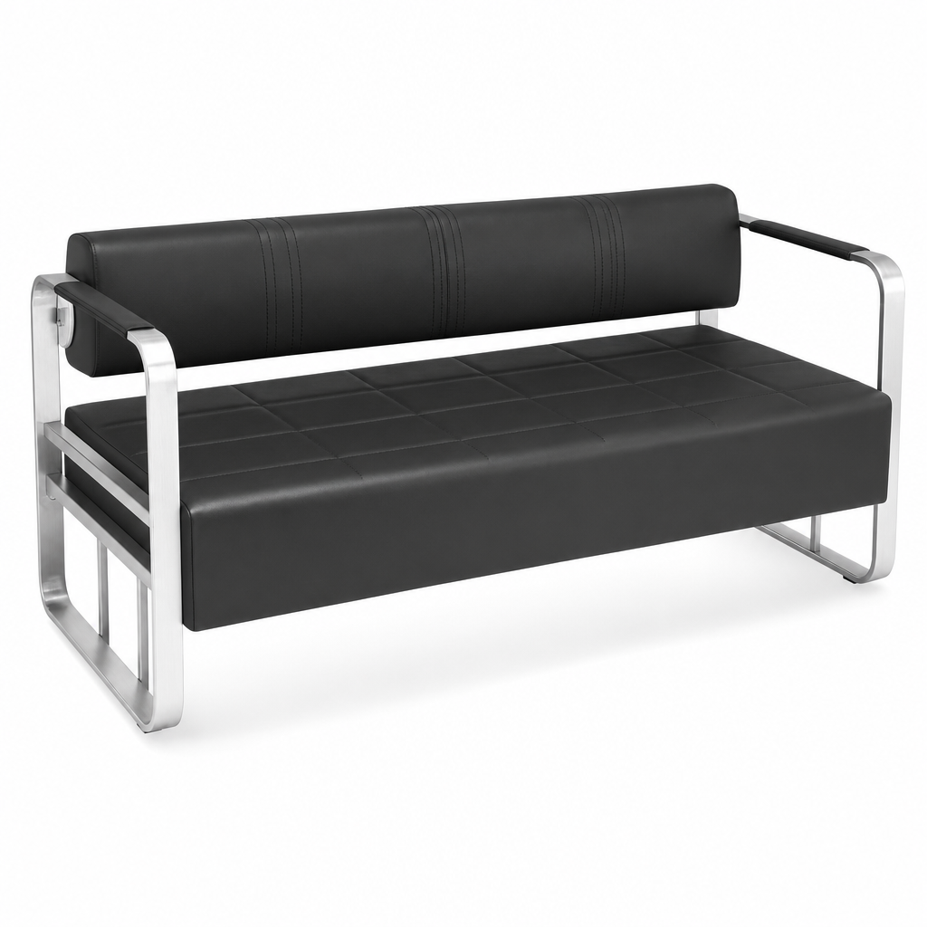 Sillon de Espera Bordes Plateados