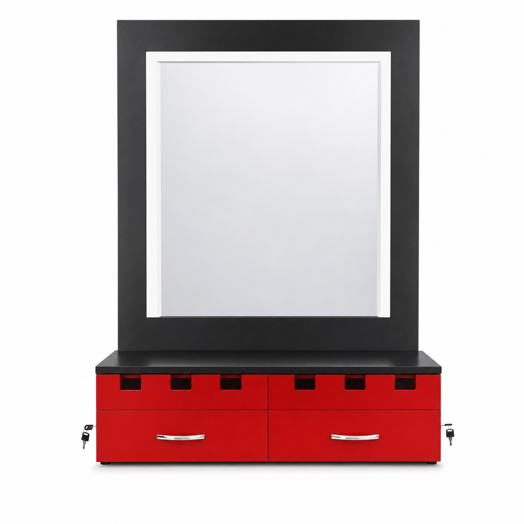 Estacion con Luz Led Con Base Roja Personalizado