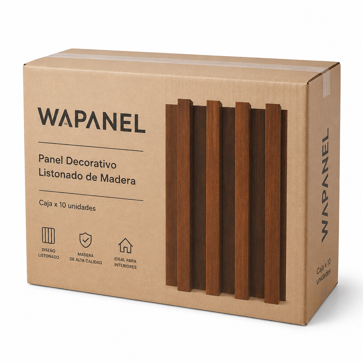 1 CAJA  WAPANEL – Color Caoba Pvc