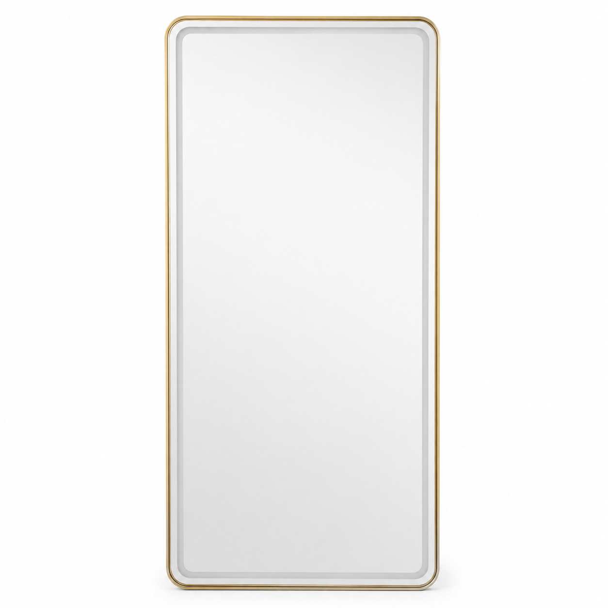 Espejo Rectangular LED Gold para Salón