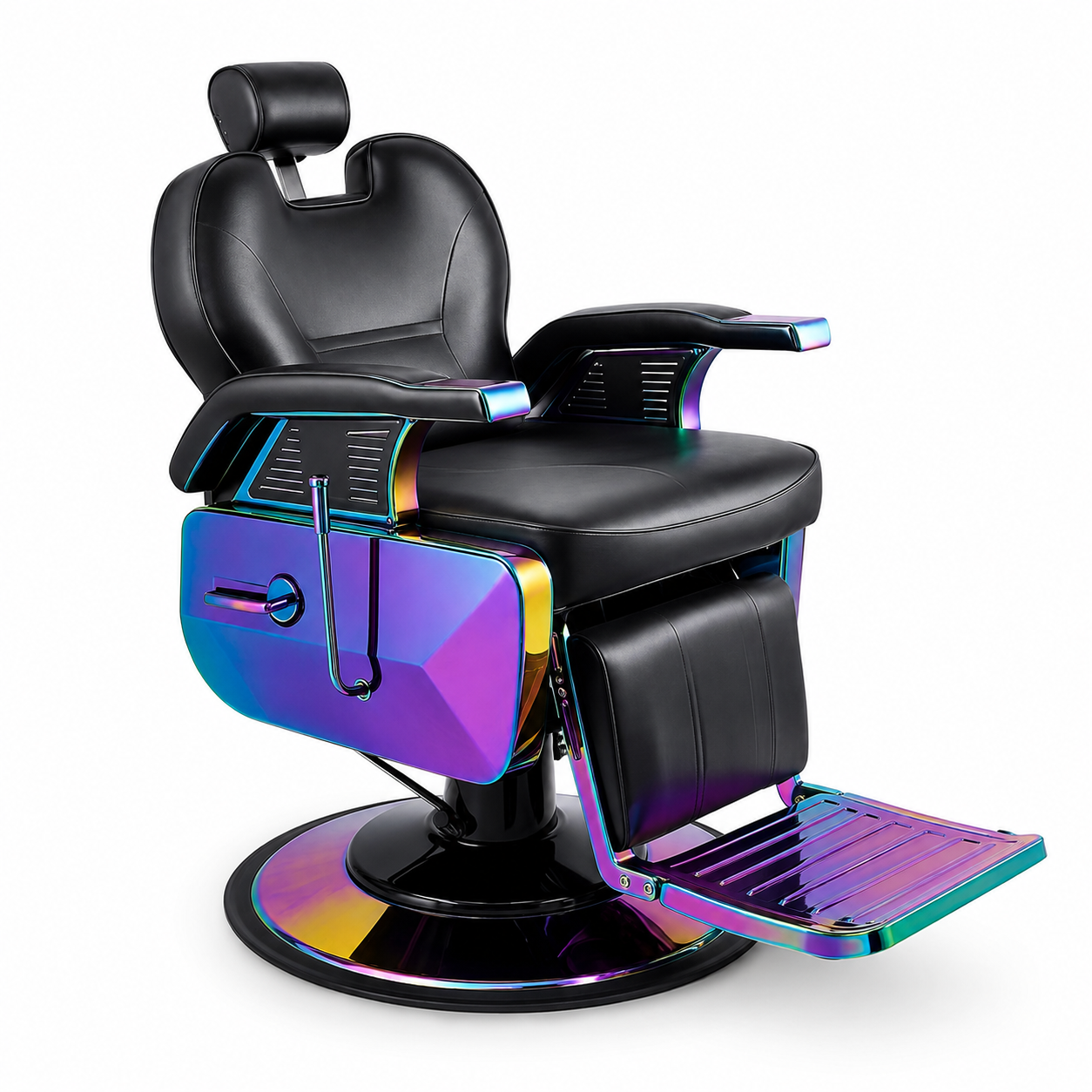 SILLON BARBERO HARLY PRIMIUM PRO COLOR tornasol azul–morado