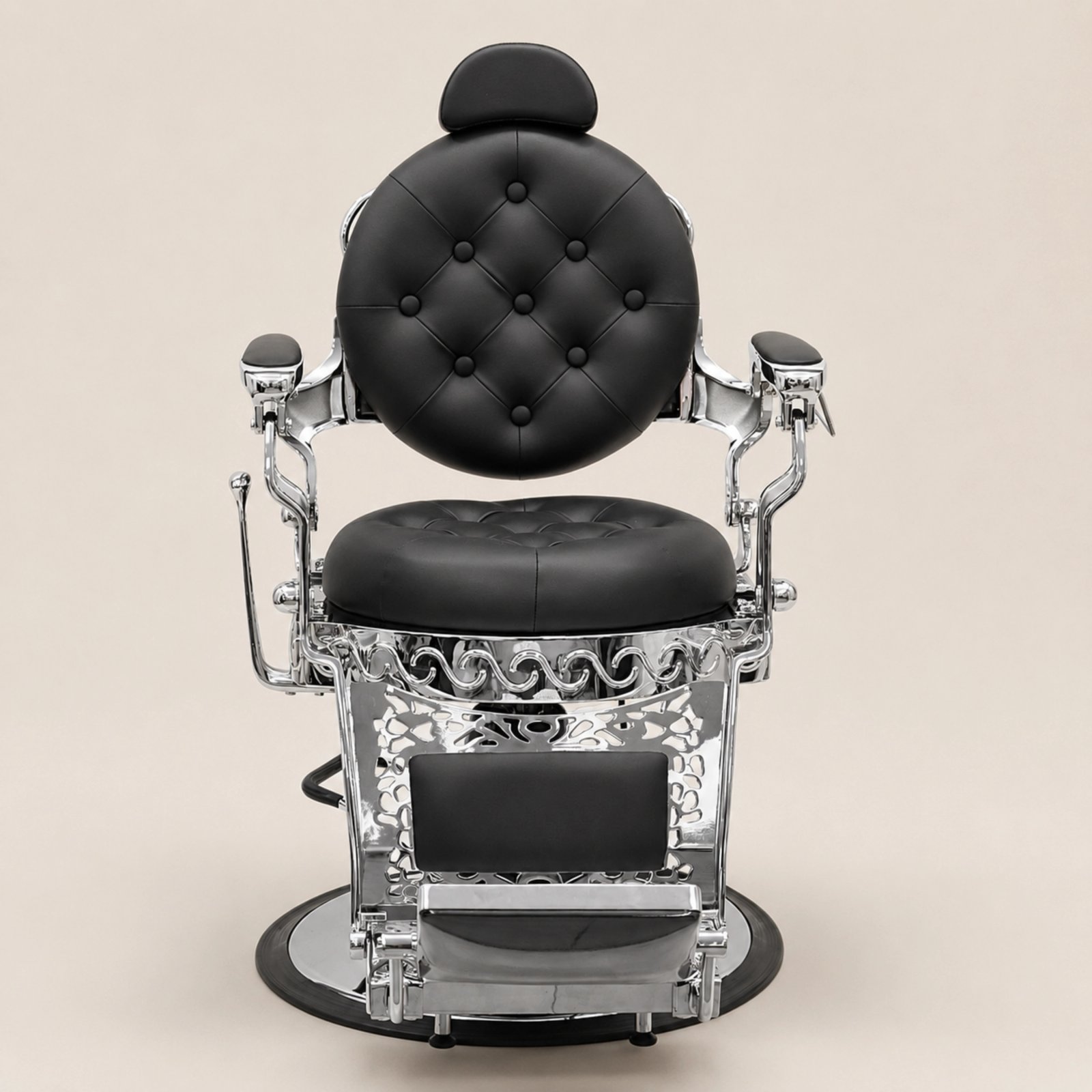 Sillón Barbero Con Acabado Plata Ultra Enzo 2