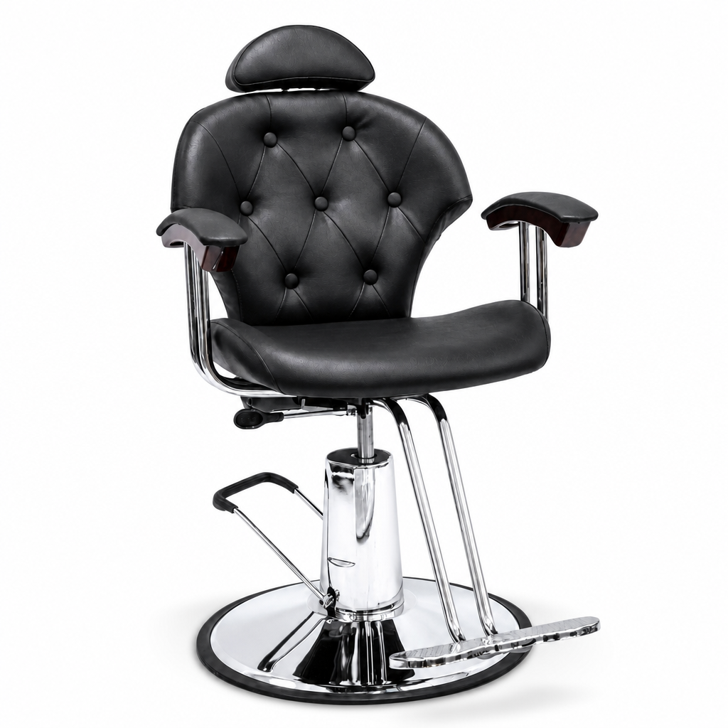Sillón Barbero Hidraulico Elegante Ethan 2