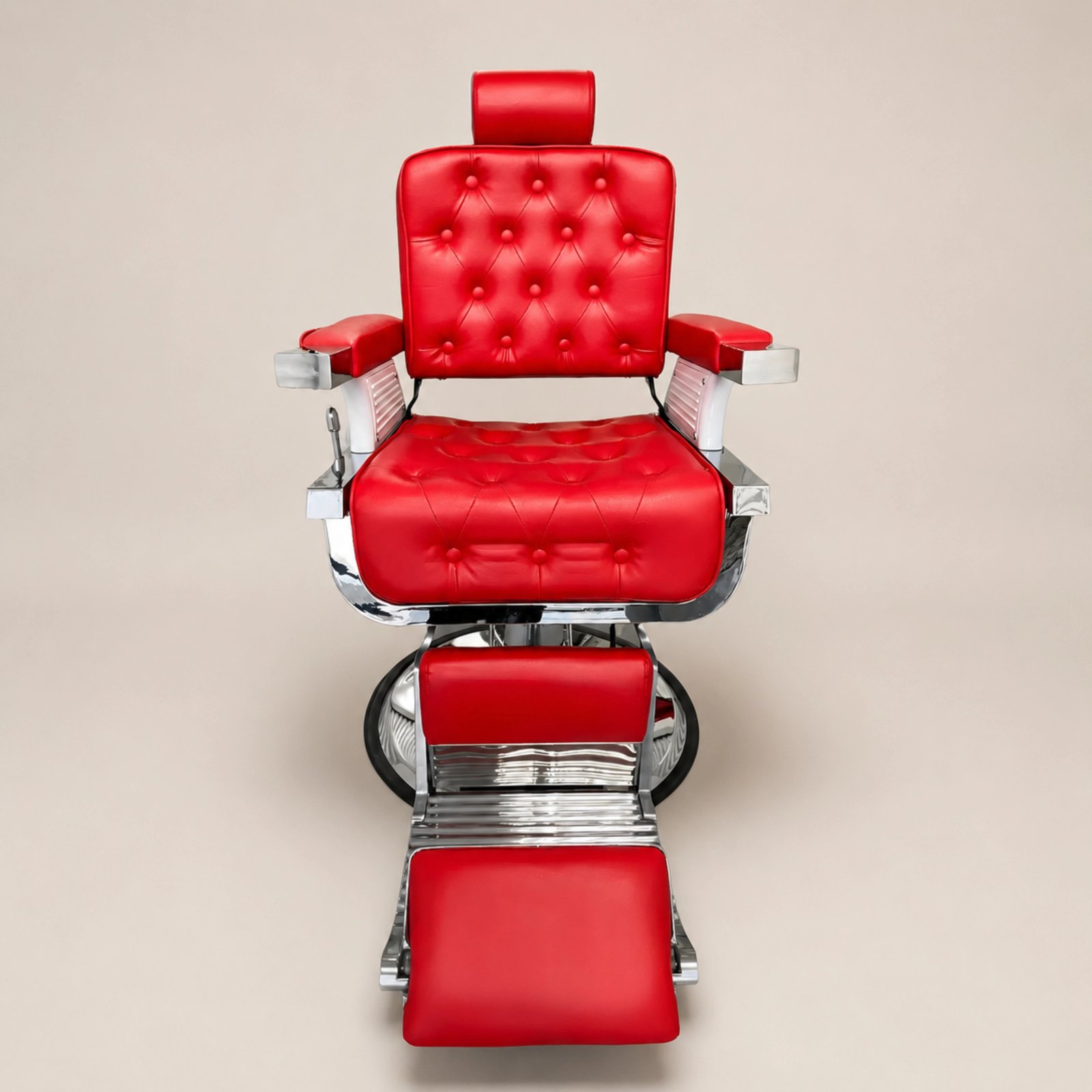 Sillón Barbero Rojo Premium Pro - RED SAM 5