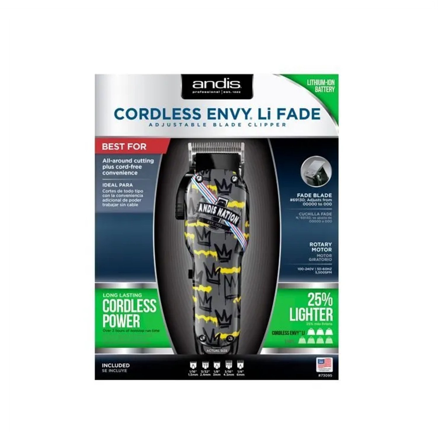 Maquina Clipper Envy Li Fade Nation Andis 4