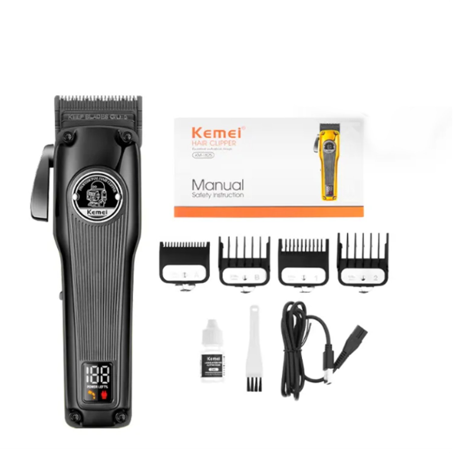 Máquina Clipper Kemei Vintage Black 2