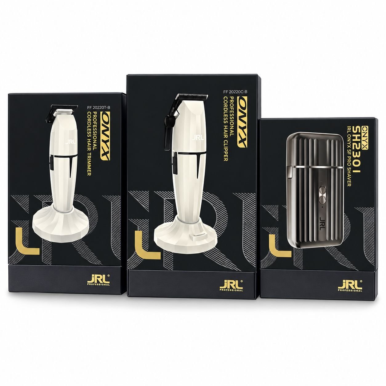 Combo JRL Onyx Professional — Recortadora + Máquina de Corte + Afeitadora