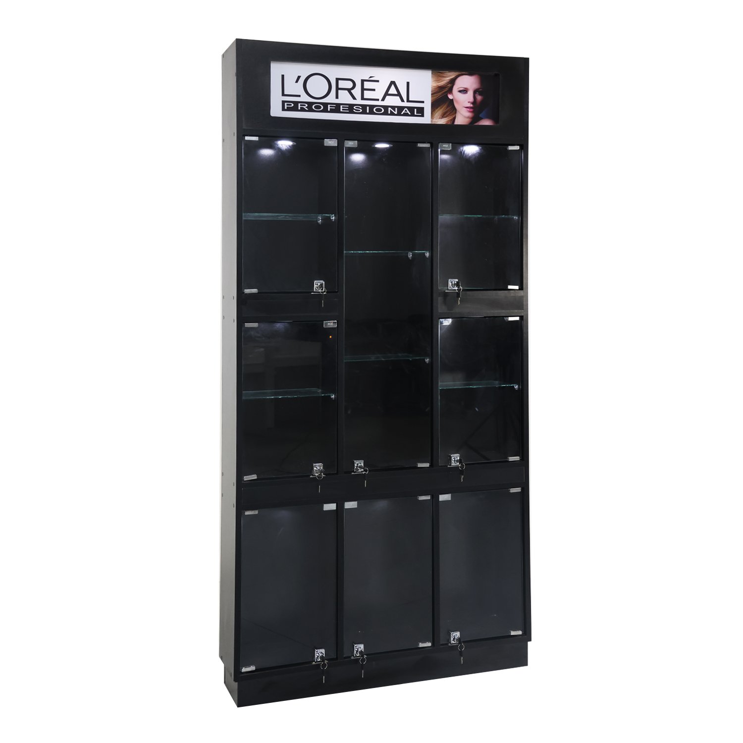 Exhibidor Vitrina Funcional Total Pro Noxar (Negro)