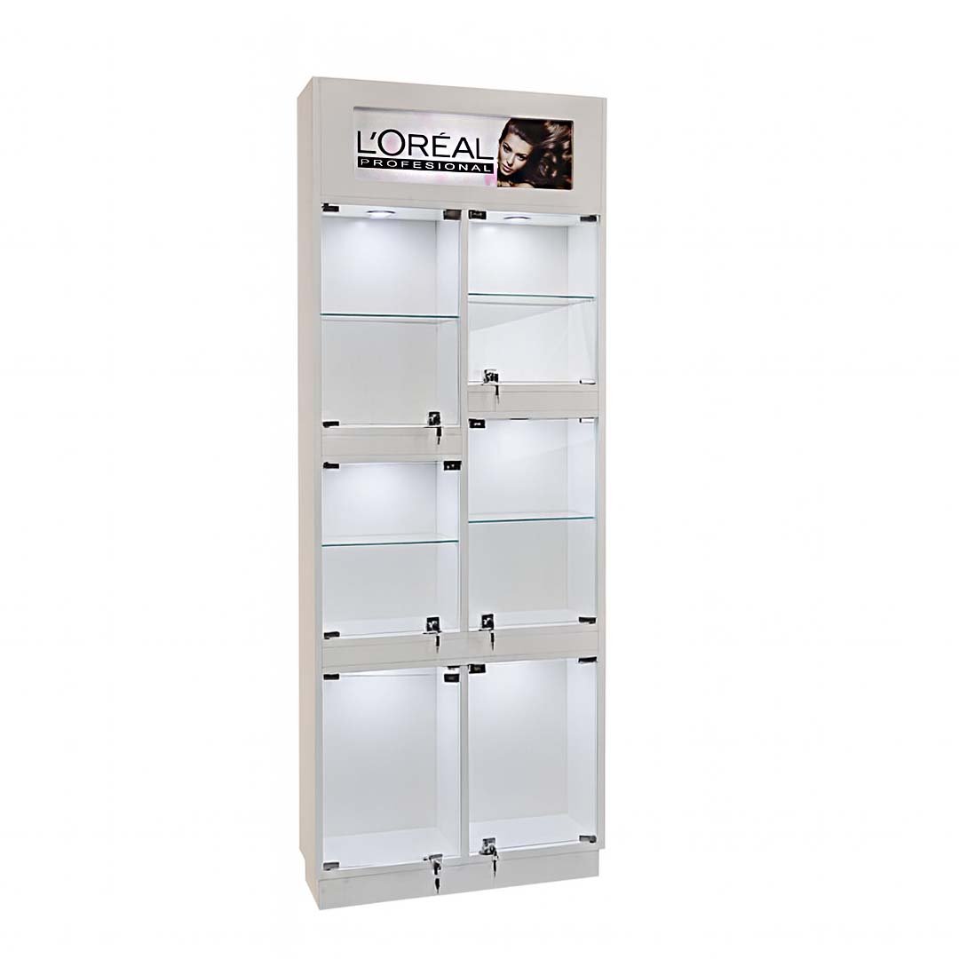 Exhibidor Vitrina Estilo Blanco Pro Narel