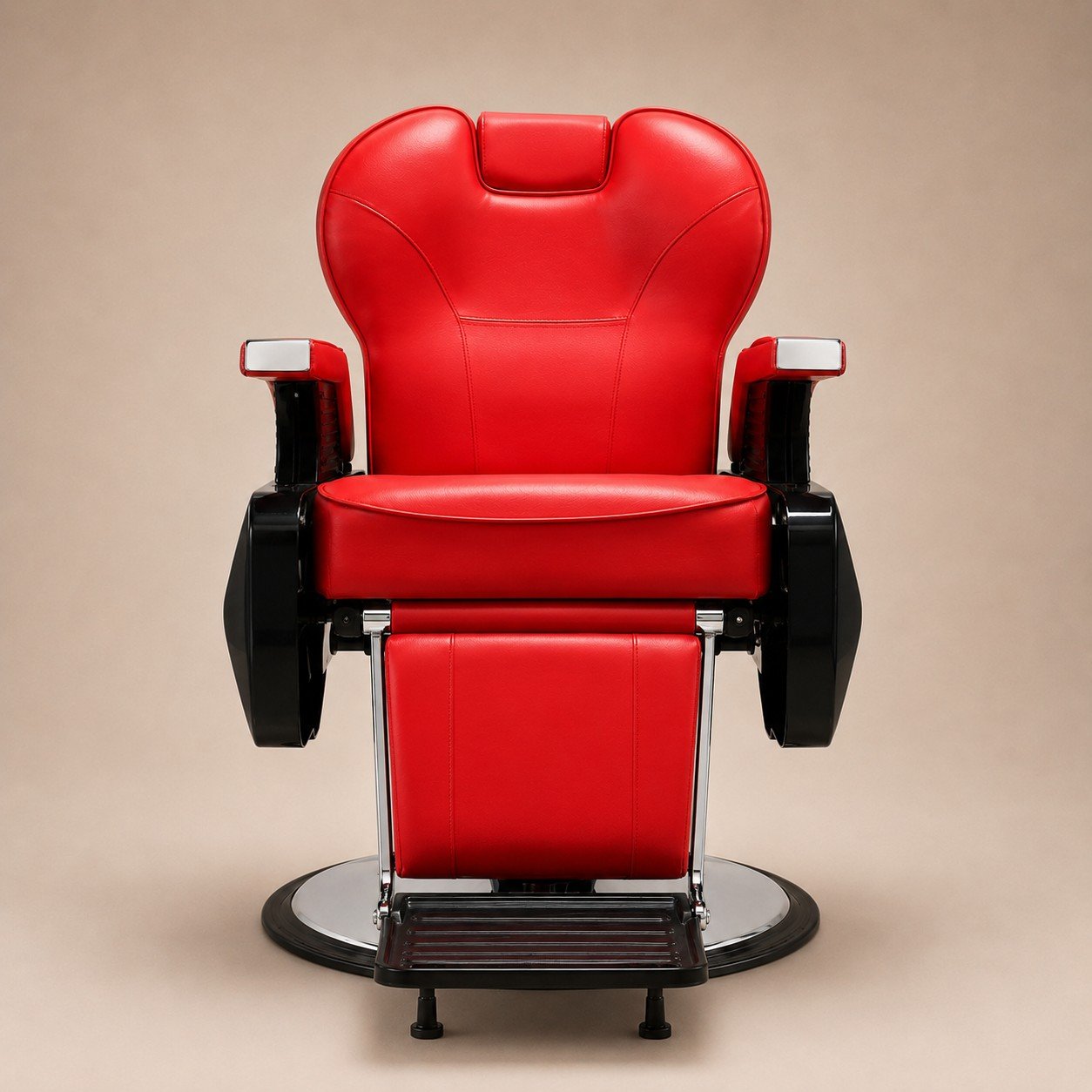 Sillón Barbero Estilo Vibrante y Top -Harly red Premium 2