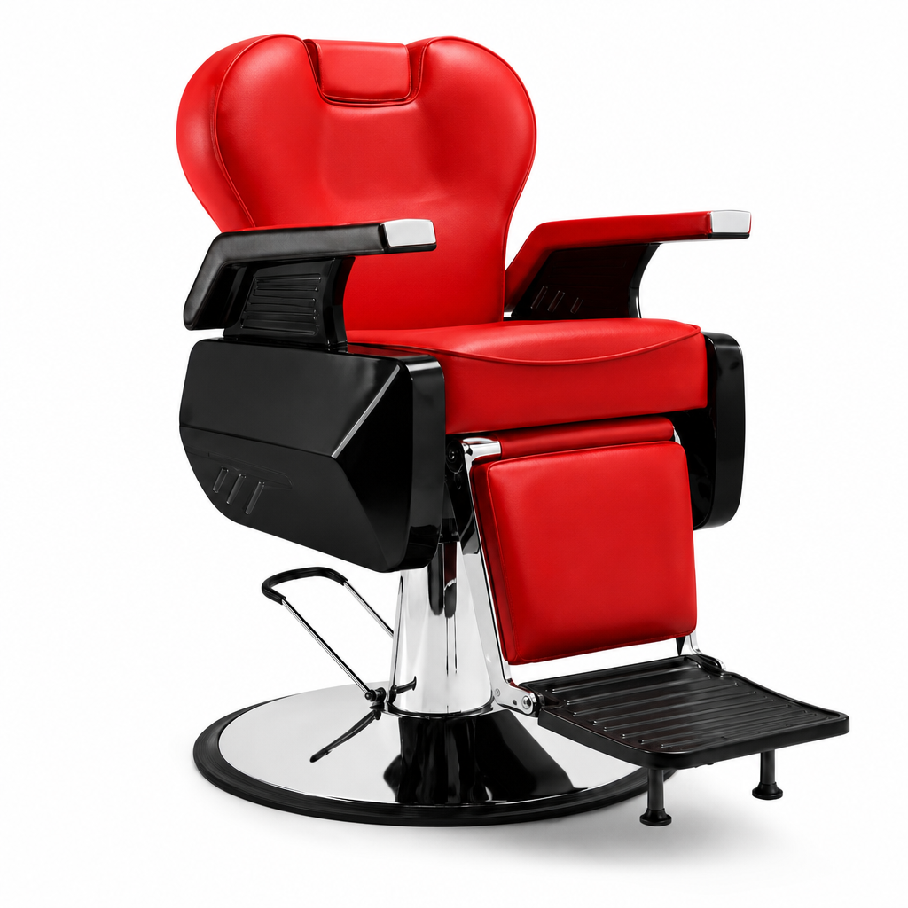 SILLON BARBERO HARLY CLASICO COLOR rojo