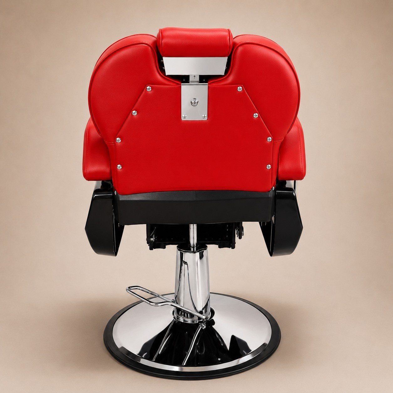 Sillón Barbero Estilo Simple y Único Harly Red Classic 4