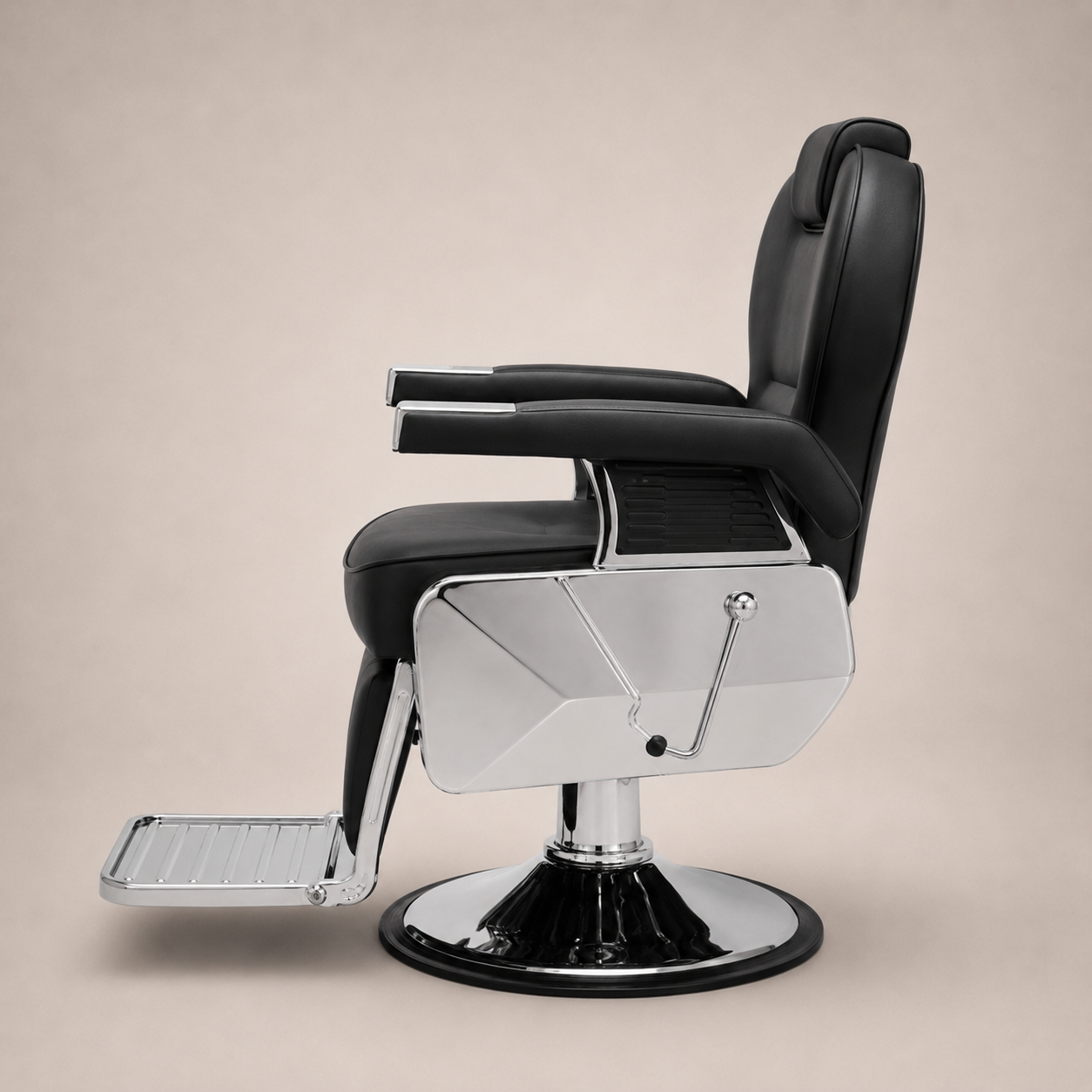 Sillón Barbero Harley Negro Reclinable 3
