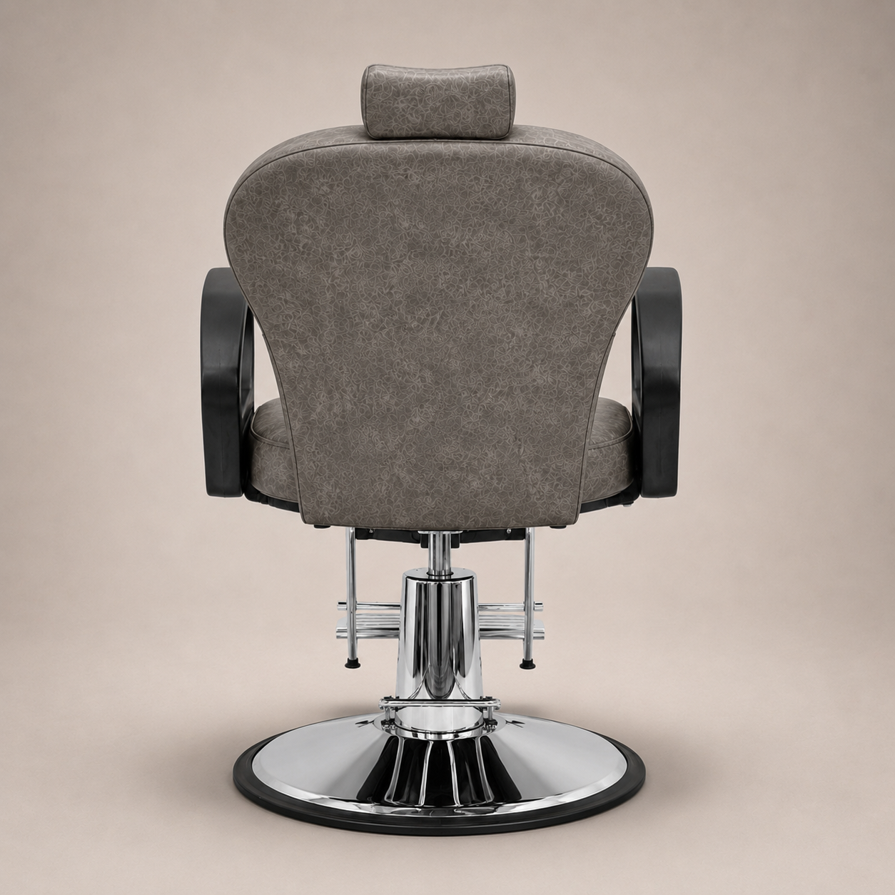 Sillón Barbero Jaspeado Gris Estilo Moderno 5