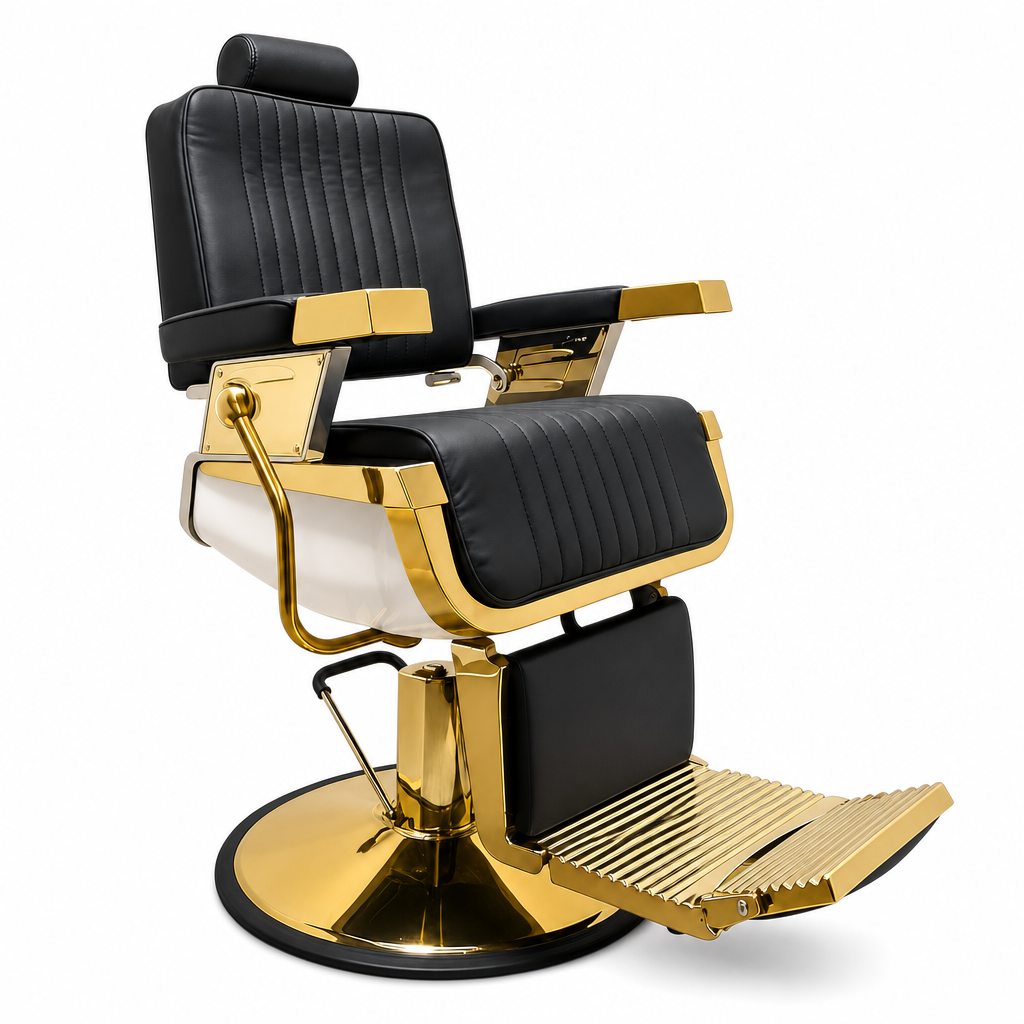 Sillón Barbero Moderno y Profesional -TEO GOLD